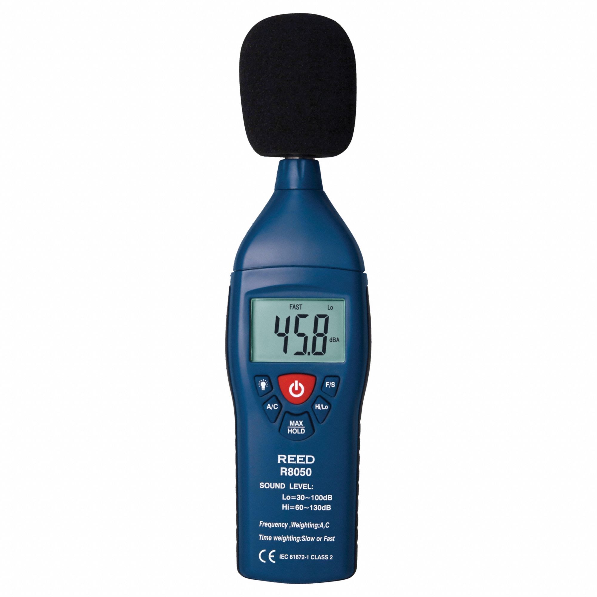 REED INSTRUMENTS, 30 dB, Included, Sound Level Meter 817GY3R8050