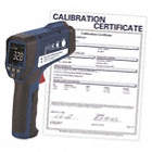 INFRARED THERMOMETER W NIST CERT, LCD, FOC SPOT SZ/DIST 1 IN, 50 IN, 9V, TEMP ACC +/- 1.8%