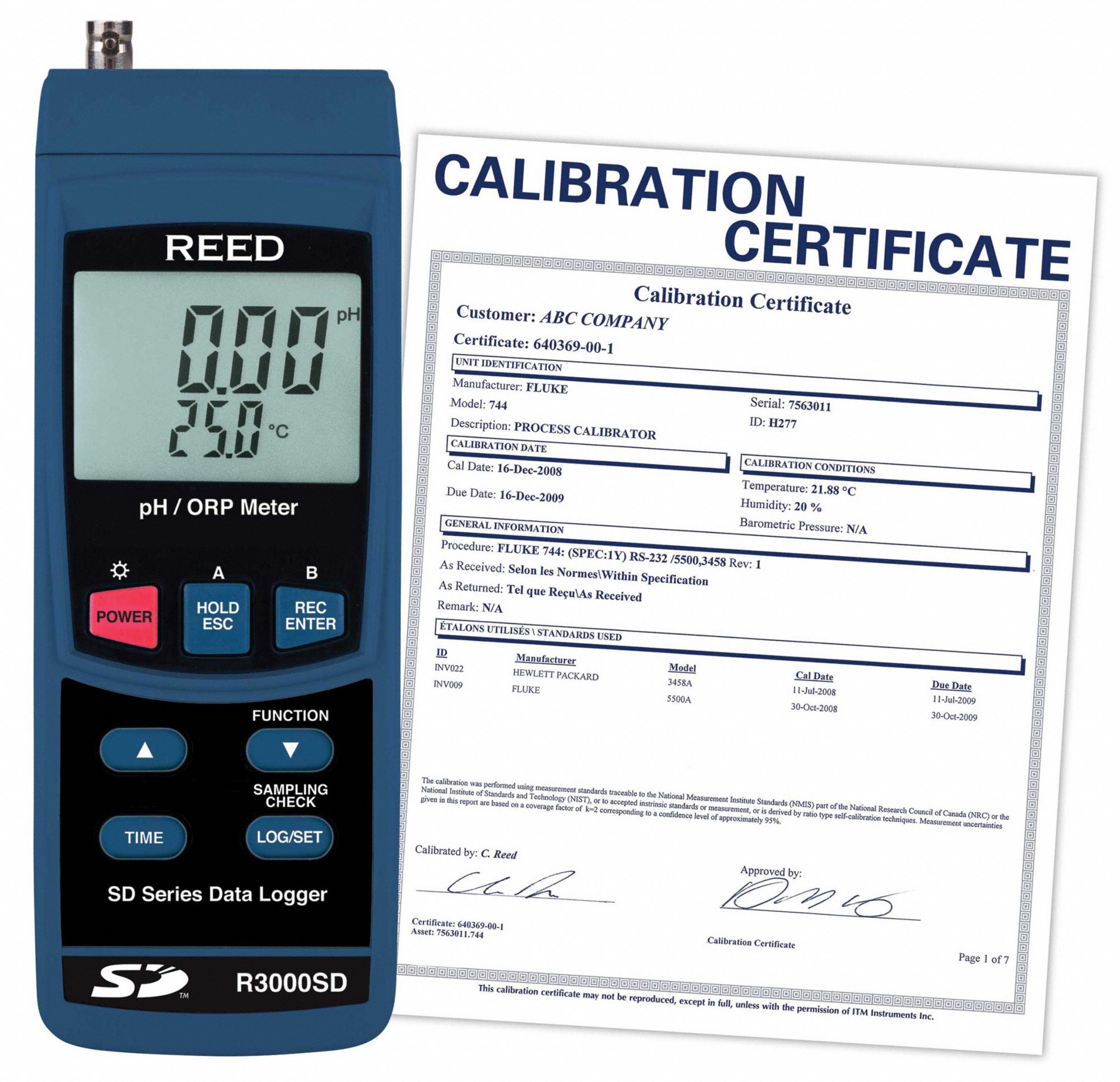 PH/ORP DATA LOGGER, LCD, ELECTRODE ONLY, TEMP 0 ° C TO 50 ° C, 36 IN L