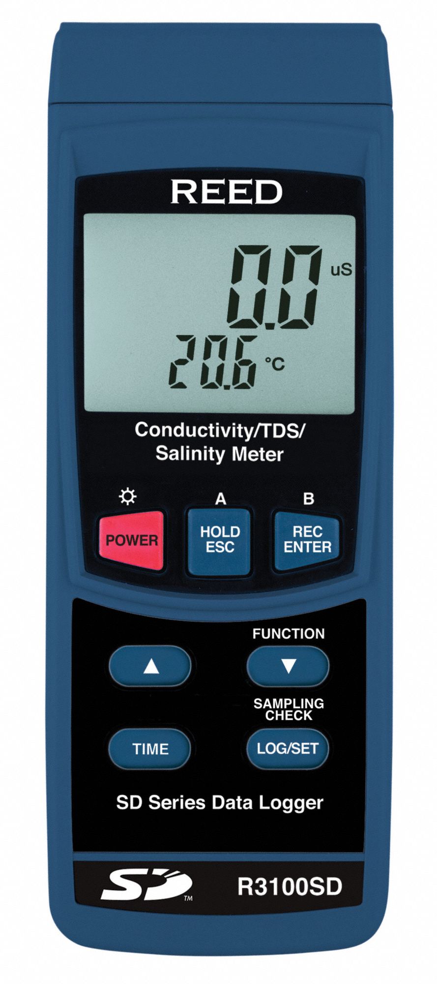 CONDUCTIVITY TSD SALT METER, LCD, ELECTRODE ONLY, TEMP 0 ° C TO 50 ° C, 36 IN L