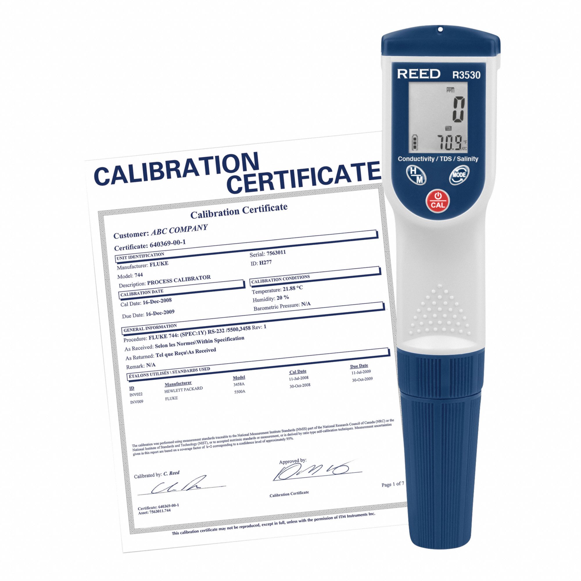 CONDUCTIVITY/TDS/SALINITY METER