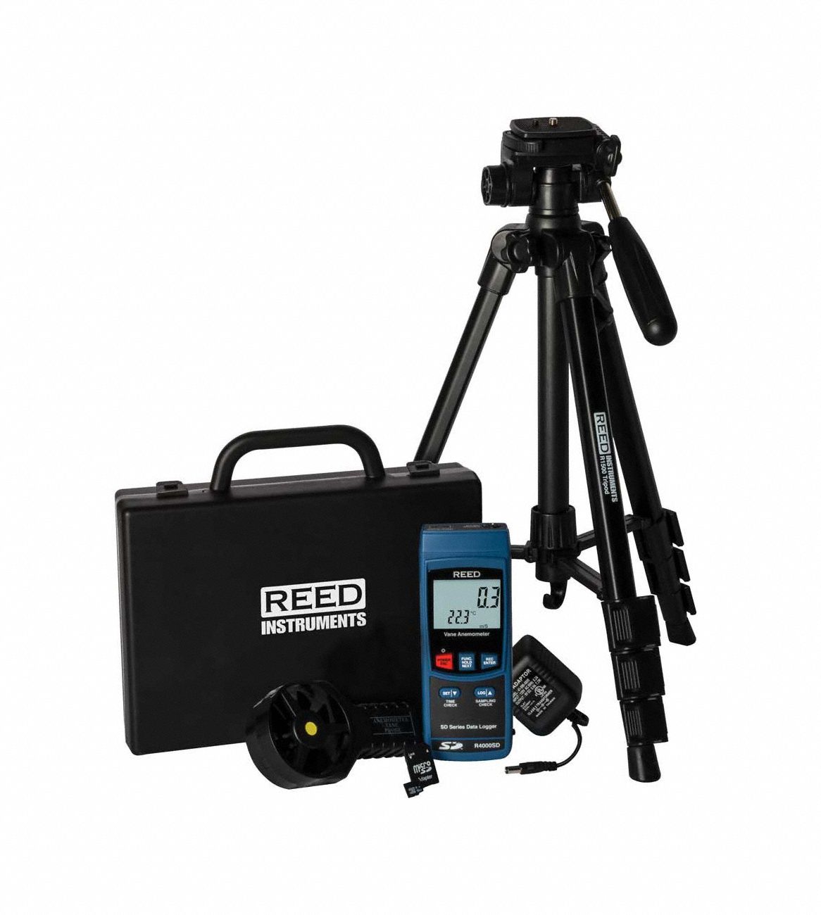 VANE THERMO-ANEMOMETER KIT W/TRIPOD