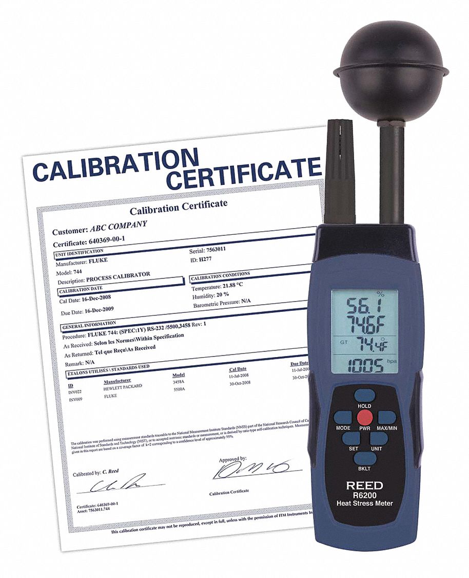 HEAT STRESS METER AND NIST,LCD