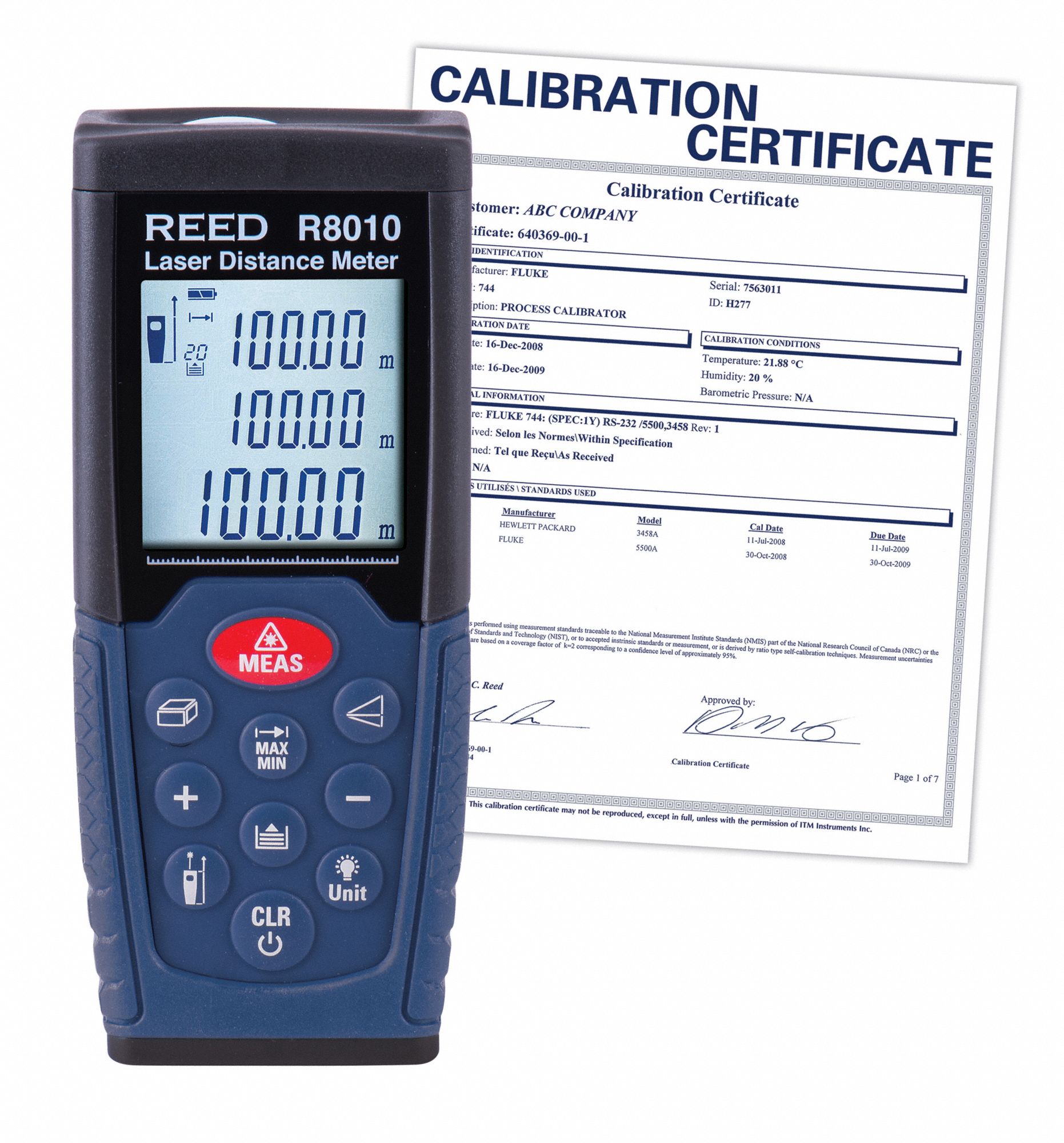 LASER DISTANCE MEASURER 328FT/100M,NIST