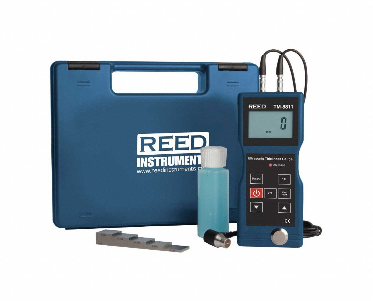 REED THICKNESS GAUGE W/CALIBRATION BLOCK - Ultrasonic Thickness