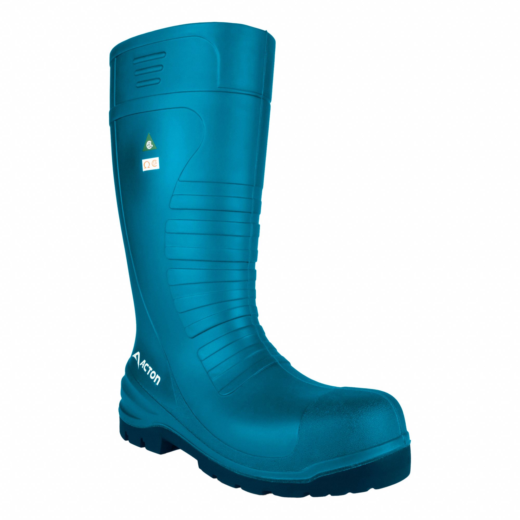 KNEE BOOTS, UNISEX/WATERPROOF/COMPOSITE TOE/INSULATED, BLUE, SIZE 11, 15 IN H, PUR