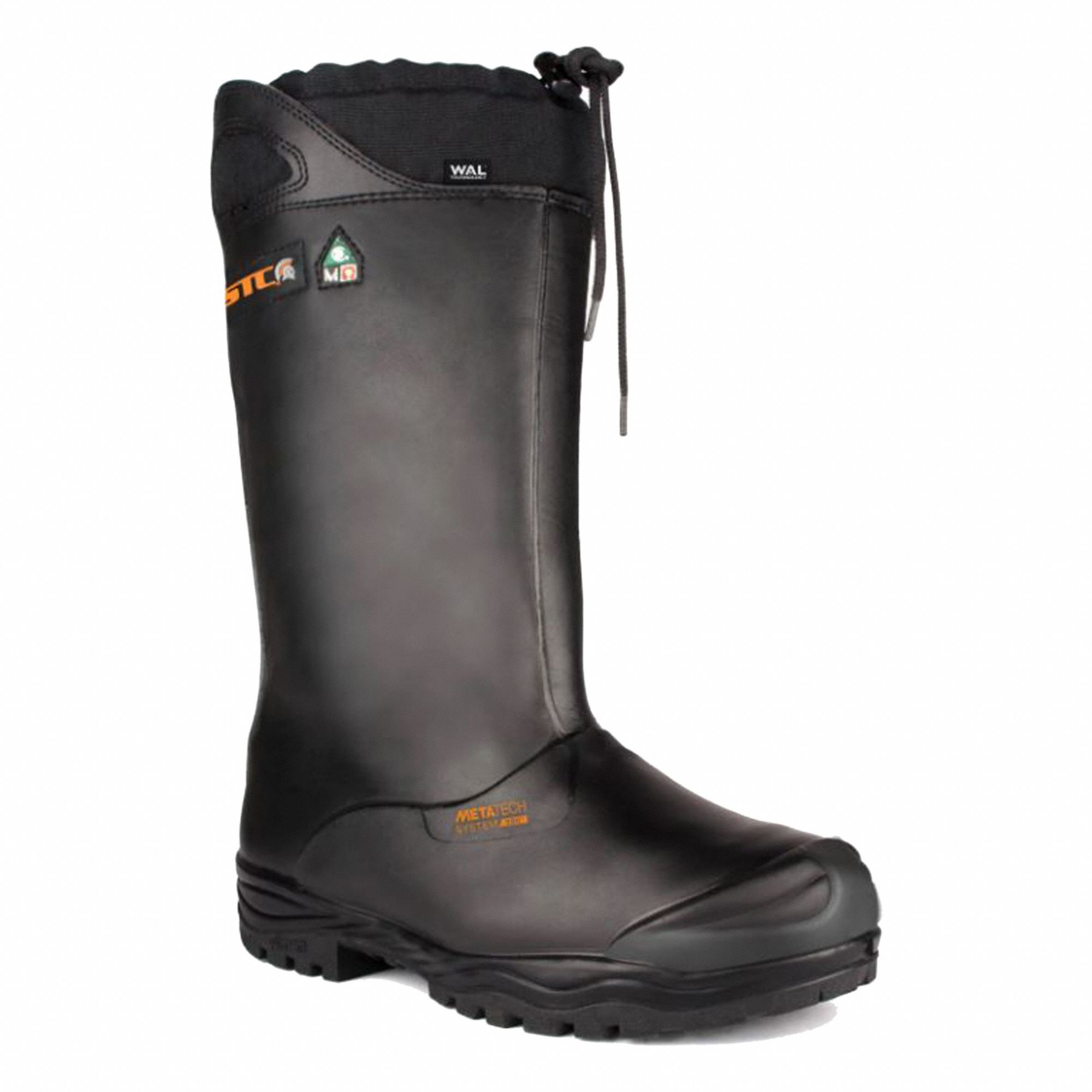 RUBBER BOOTS,WATERPROOF,BLACK,SZ 6,PR