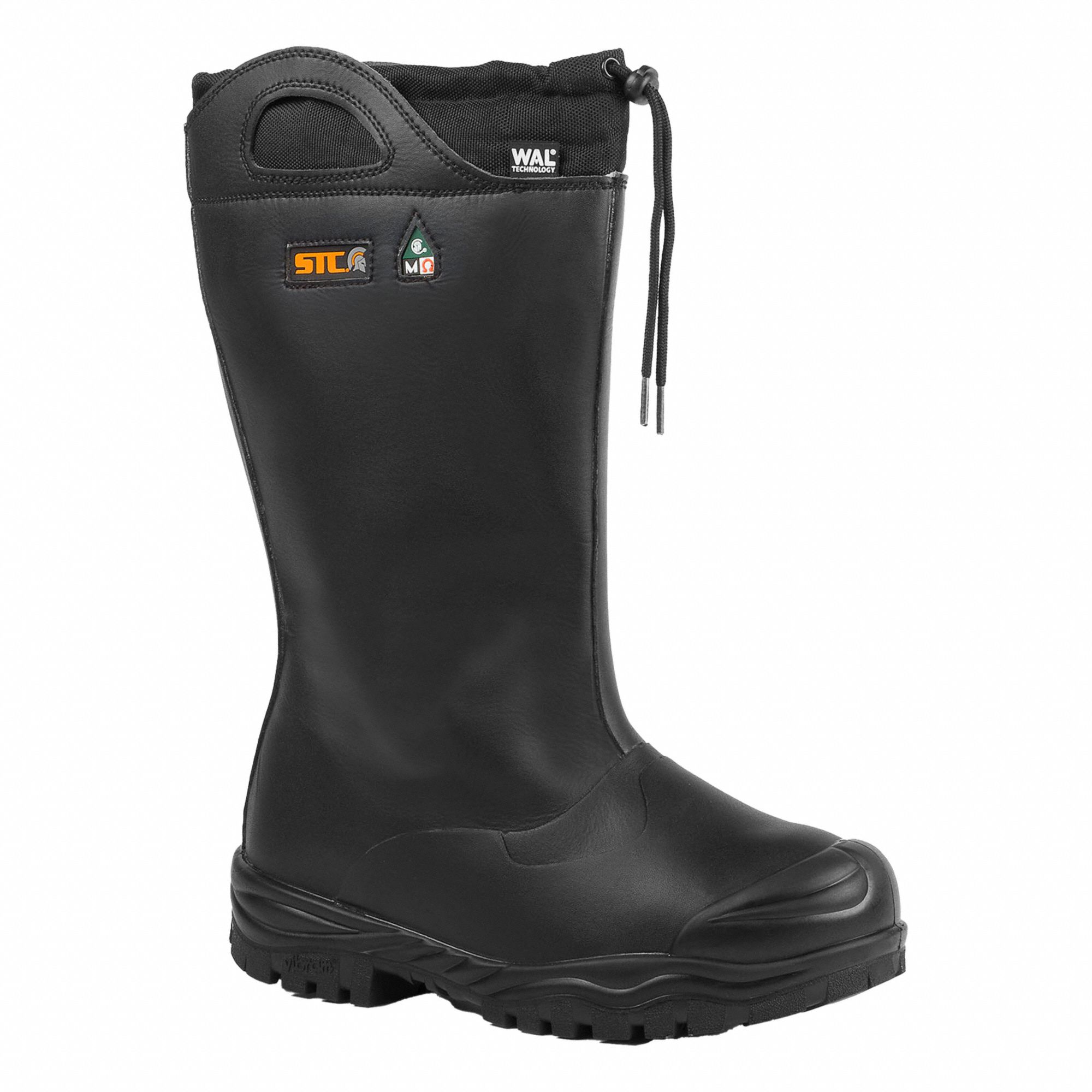 RUBBER BOOTS,WATERPROOF,BLACK,SZ 14,PR