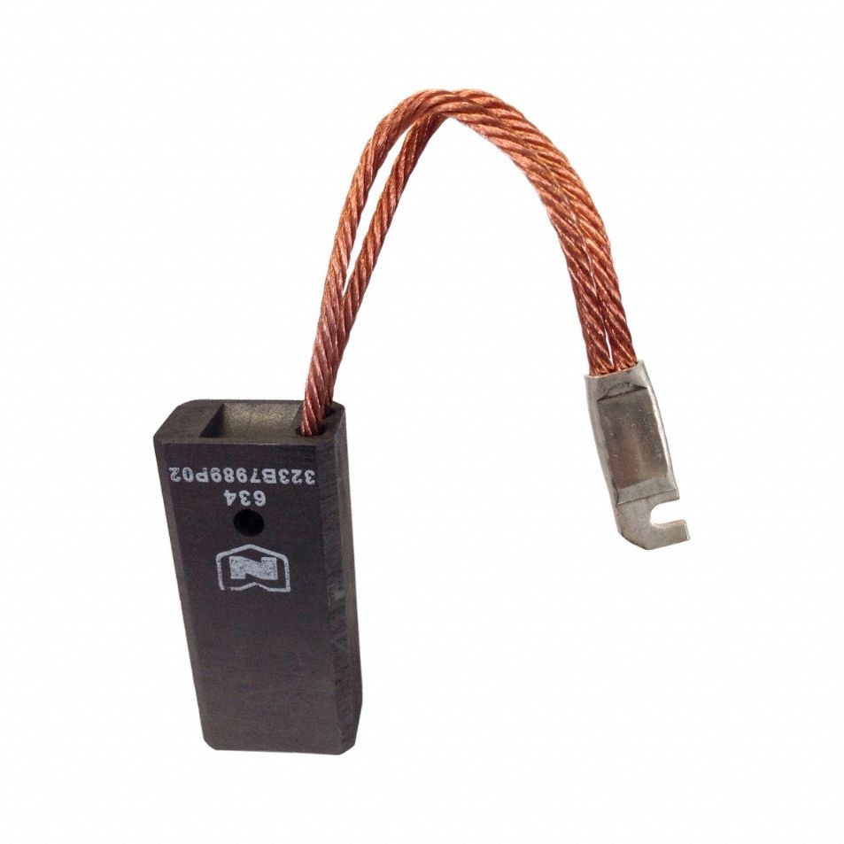 REPCO Carbon Brush: GENERAL ELECTRIC, N/A - Not Rated, 61044264, GE 323B7989P02, REP3324. Key specifications — Manufacturer Part Number: REP3324; Brand: REPCO; Compatible Grainger Part Number: N/A - Not Rated; Compatible Manufacturer Model Number: 61044264, GE 323B7989P02.