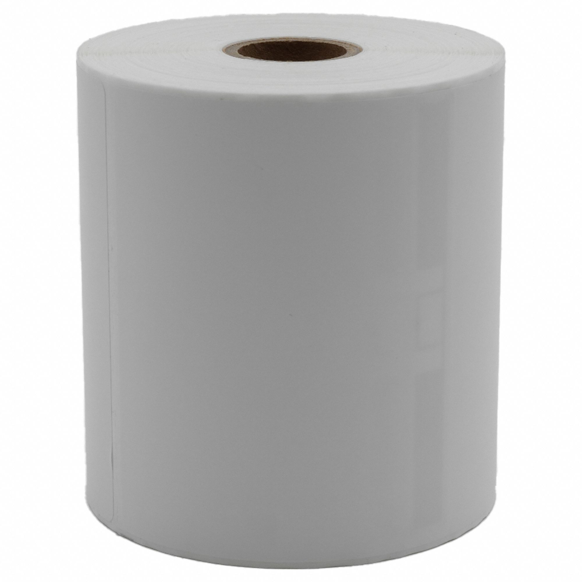 Barcode Printer Label: 6 in Label Wd, 4 in Label Ht, White, 1 in Core Dia., 300 Labels per Roll