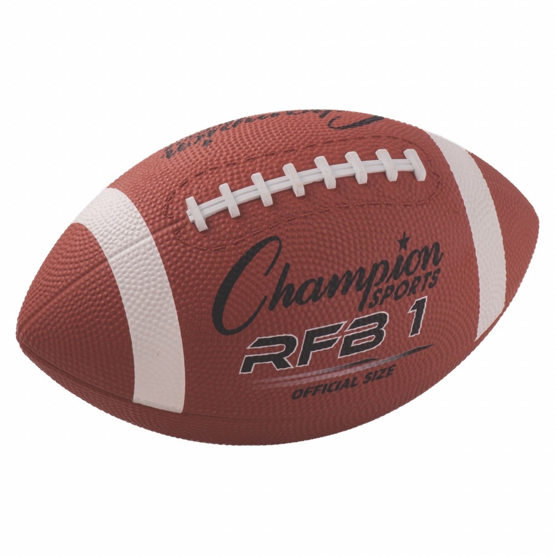 Football: Brown, Rubber, NCAA/NFHS, 11 1/2 in Overall Lg, Official Size Football