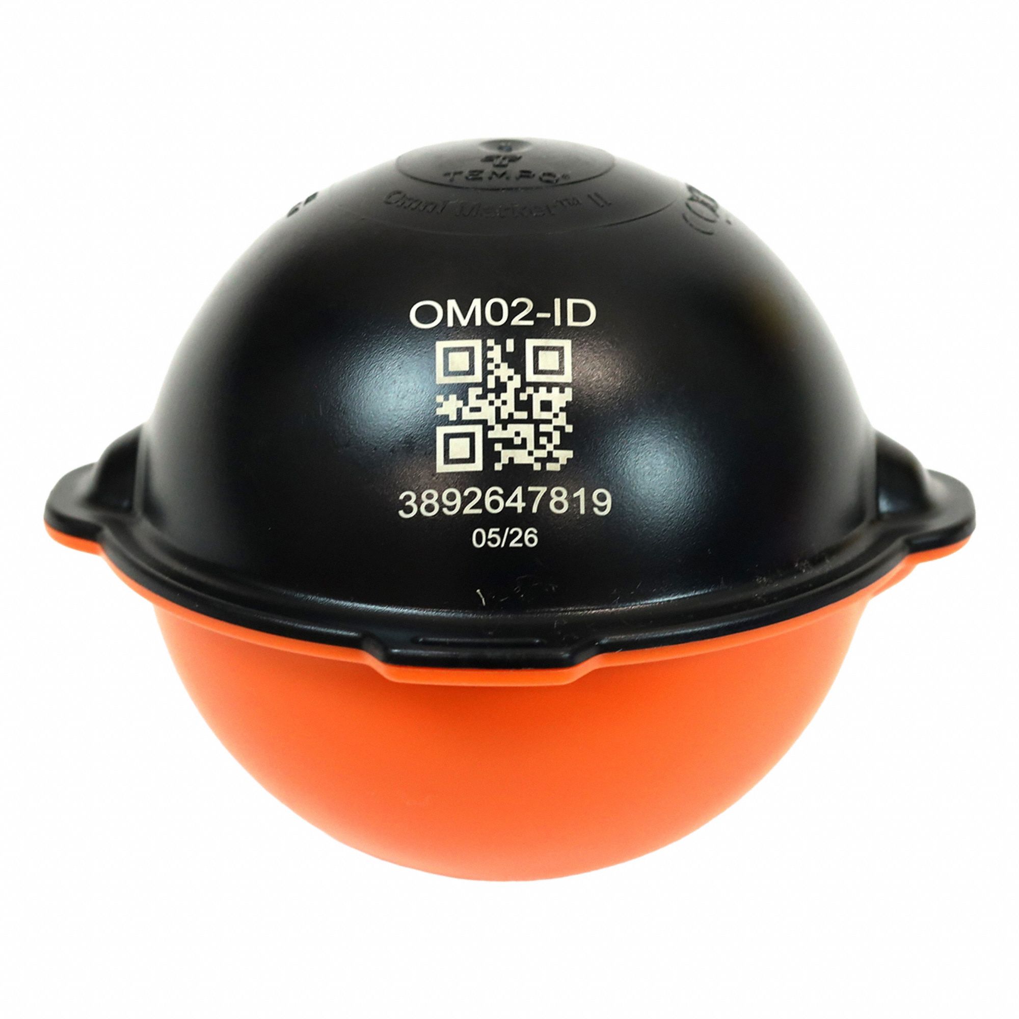 Utility marker: 77 kHz Freq Transmitted, Ball, Black/Orange