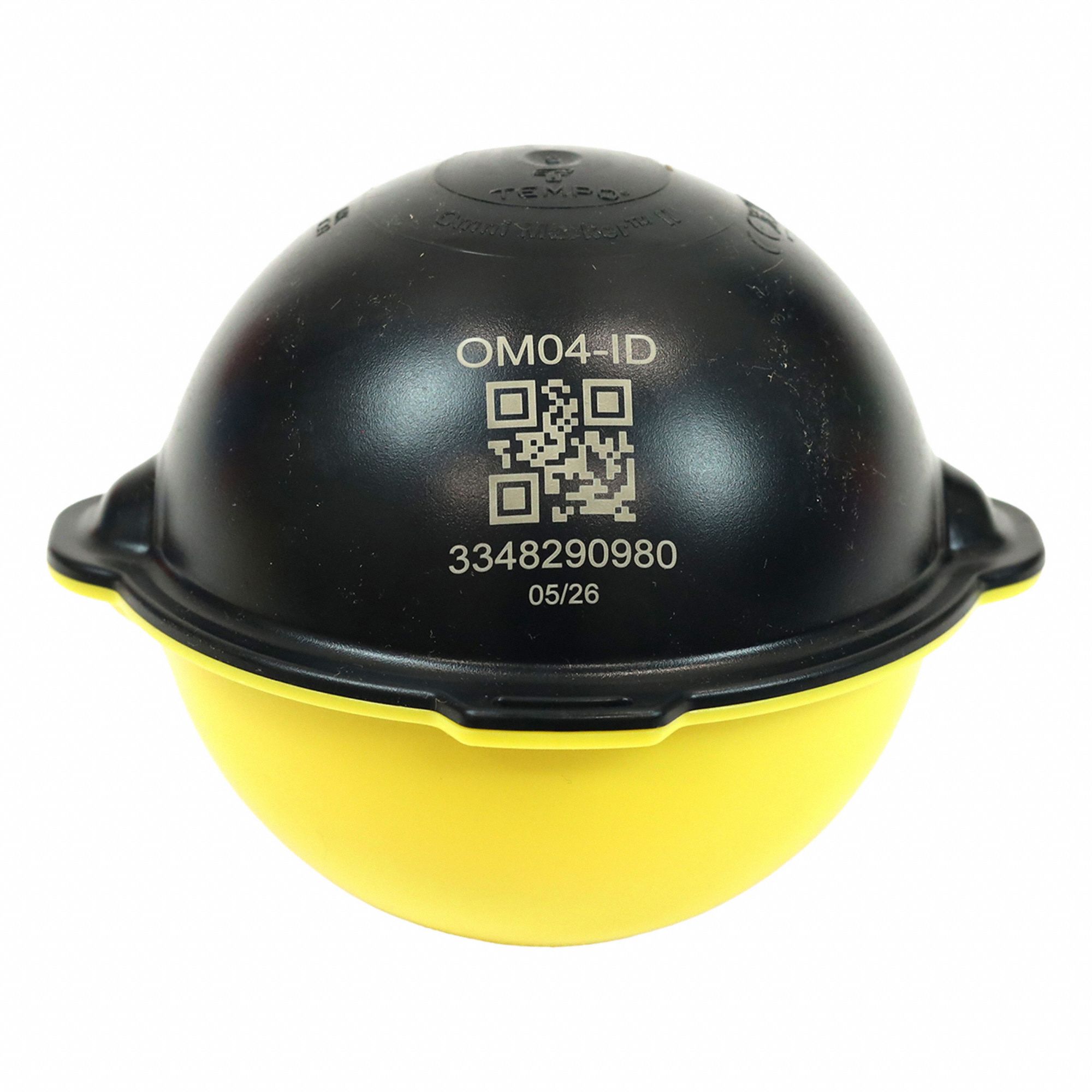 Utility marker: 92 kHz Freq Transmitted, Ball, Black/Yellow