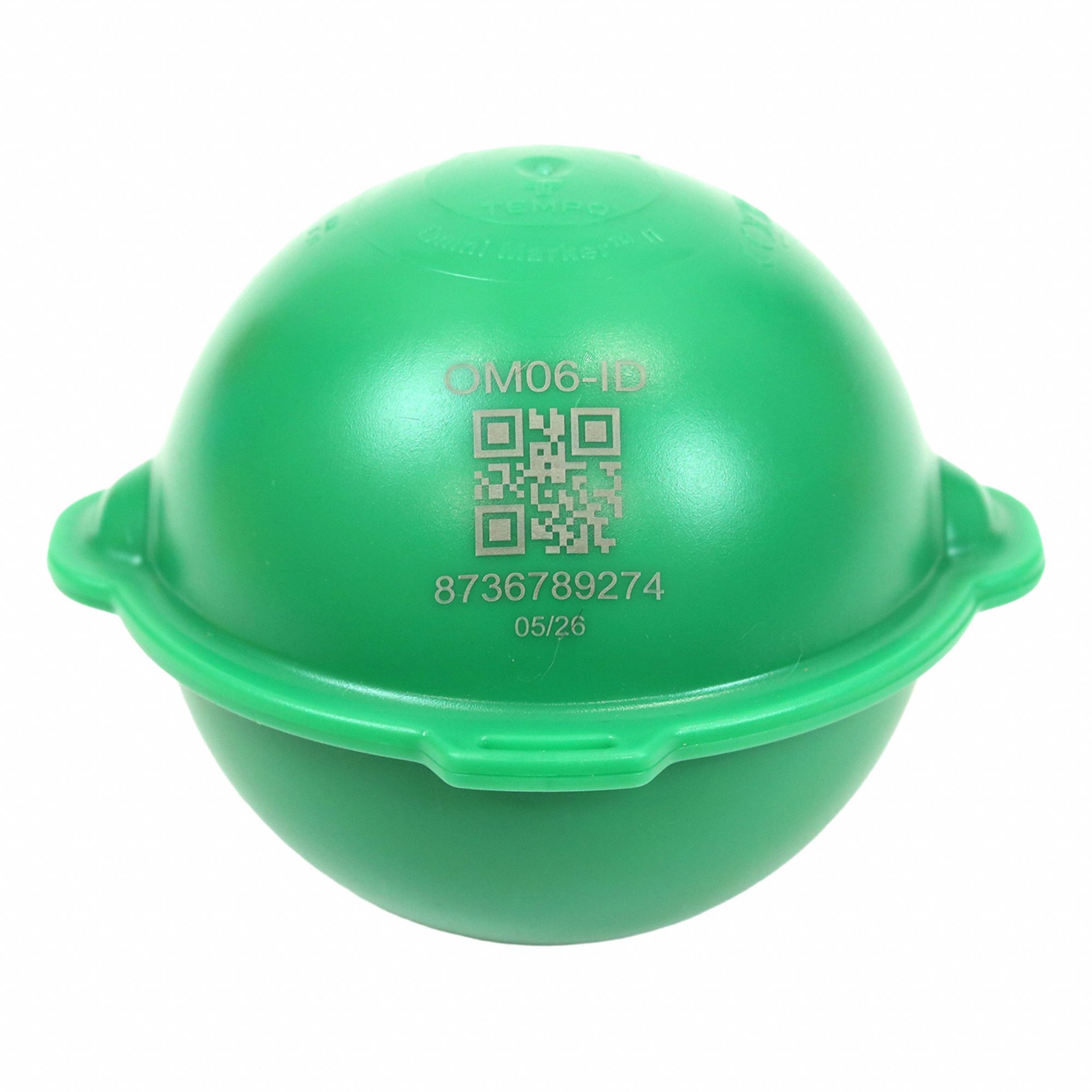 Utility marker: 121.6 kHz Freq Transmitted, Ball, Green
