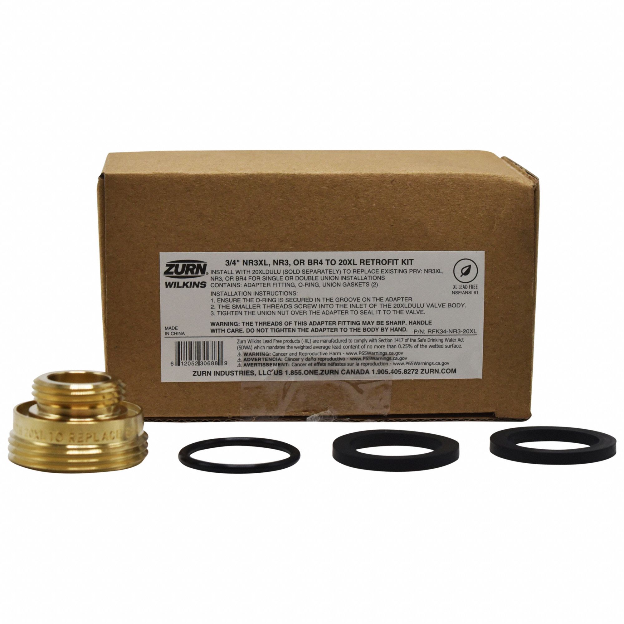 ZURN WILKINS, Repl, Fits Zurn Brand, Retrofit Kit 801VG5RFK34NR3