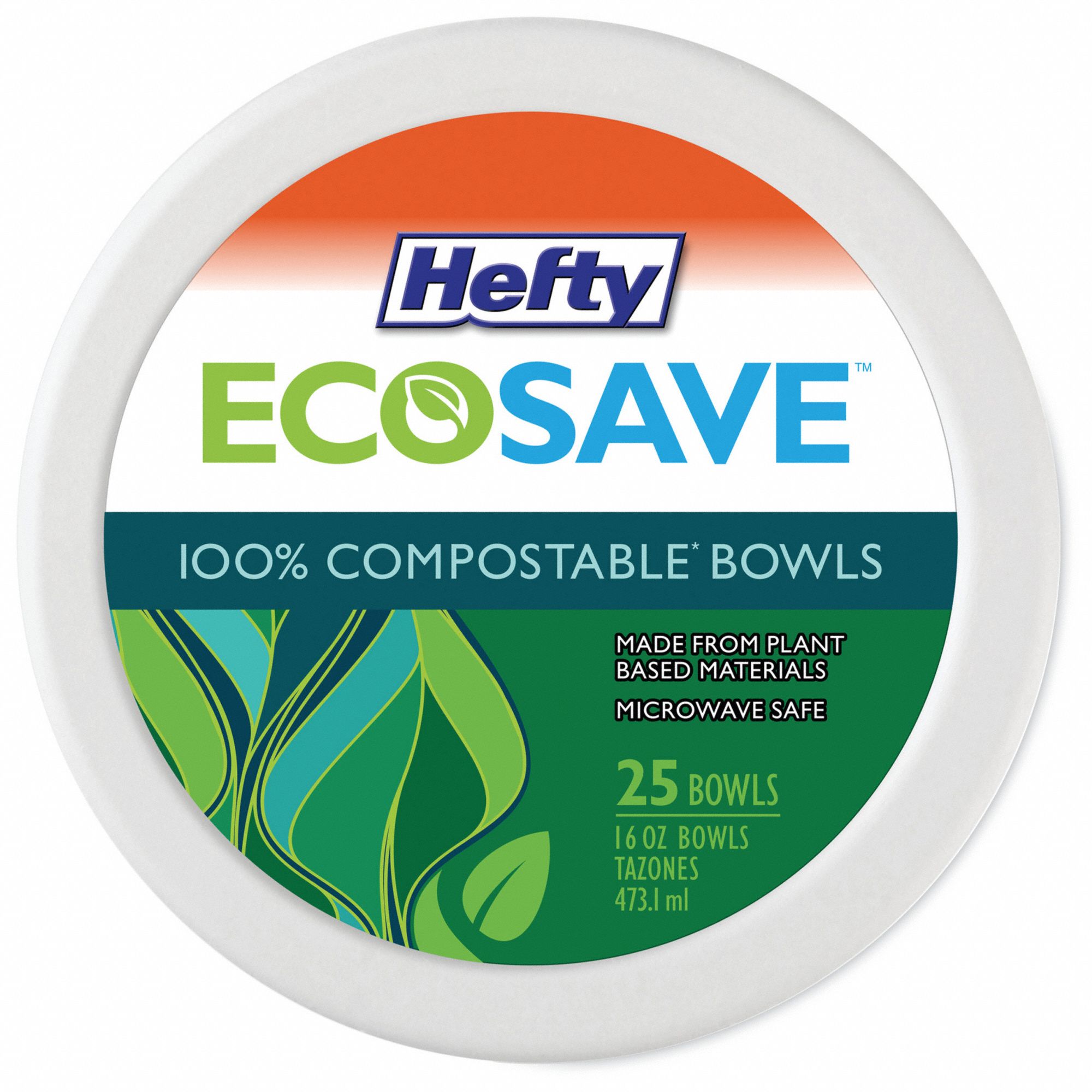 Disposable Plate 16 oz WH 6 in Dia PK30