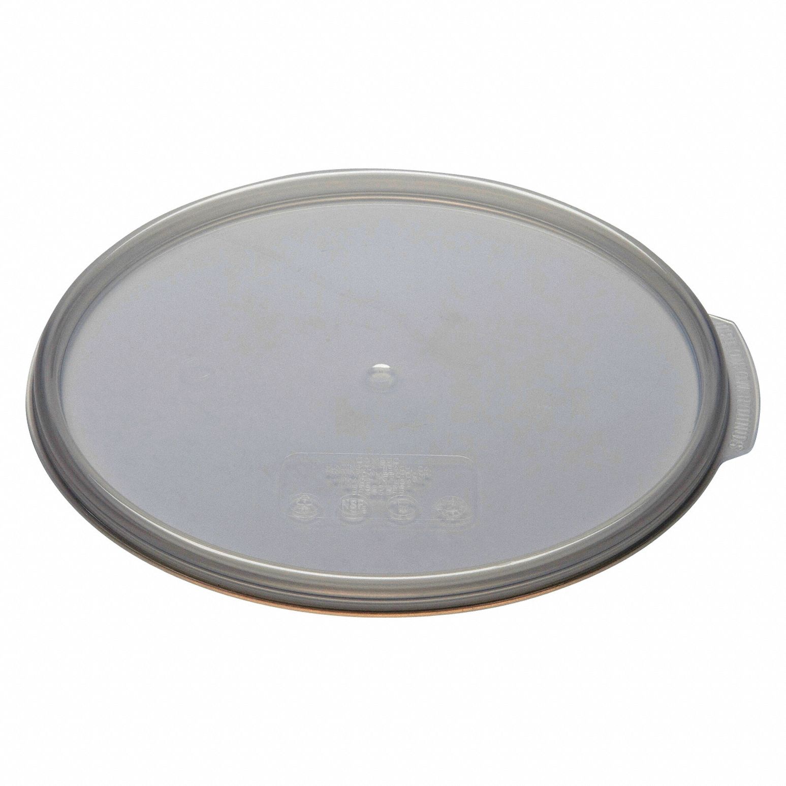 Seal Lid: 12 qt_18 qt_22 qt Capacity, Clear Body, Polycarbonate, NSF Certified, Clear