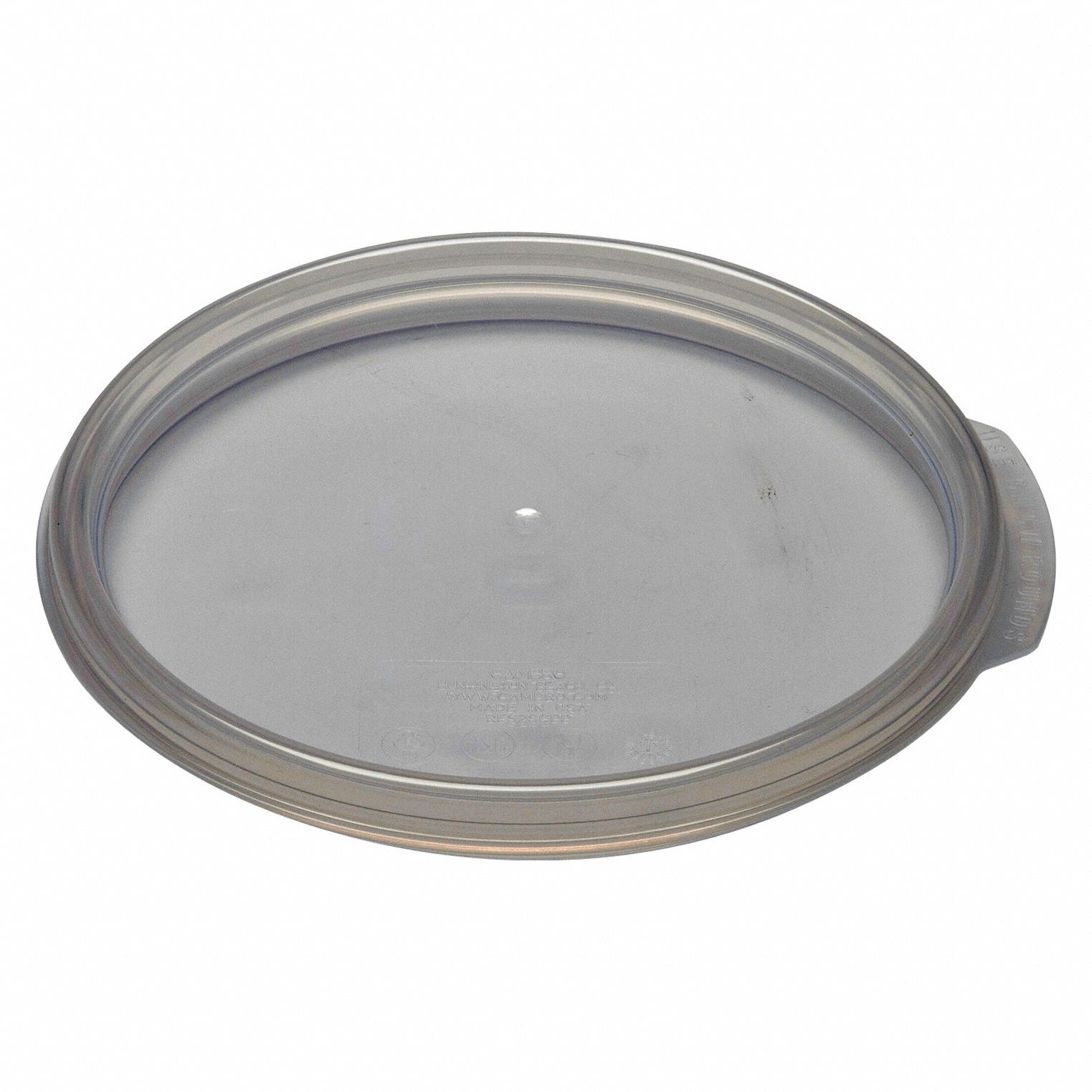 Seal Lid: 2 qt_4 qt Capacity, Clear Body, Polycarbonate, NSF Certified, Clear