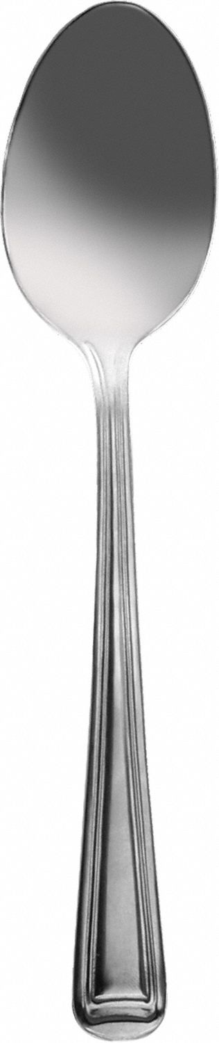 Teaspoon: Rio Grande, 18/0, Stainless Steel, 6 in Overall Lg, Silver