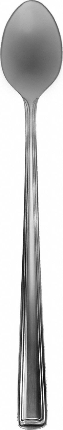Ice Tea Spoon: Rio Grande, 18/0, Stainless Steel, 8 in Overall Lg, Silver