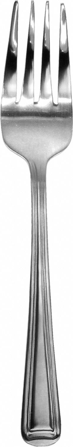 Salad Fork: Rio Grande, 18/0, Stainless Steel, 6 1/4 in Overall Lg, Silver