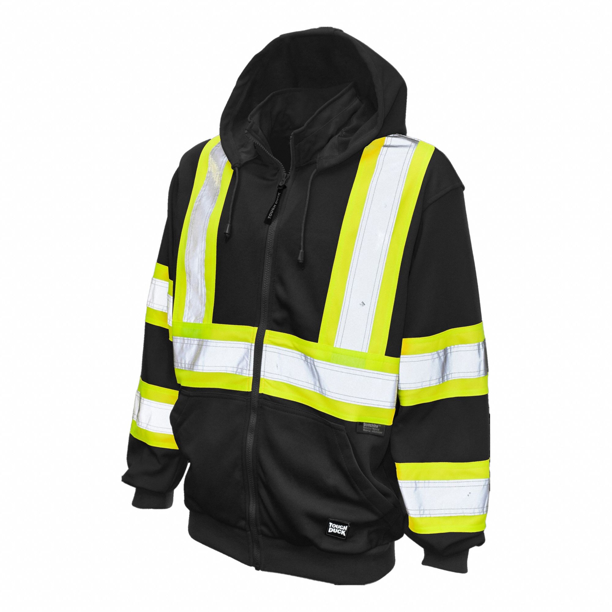 CHANDAIL A CAPUCHON,NOIR,TAILLE TP