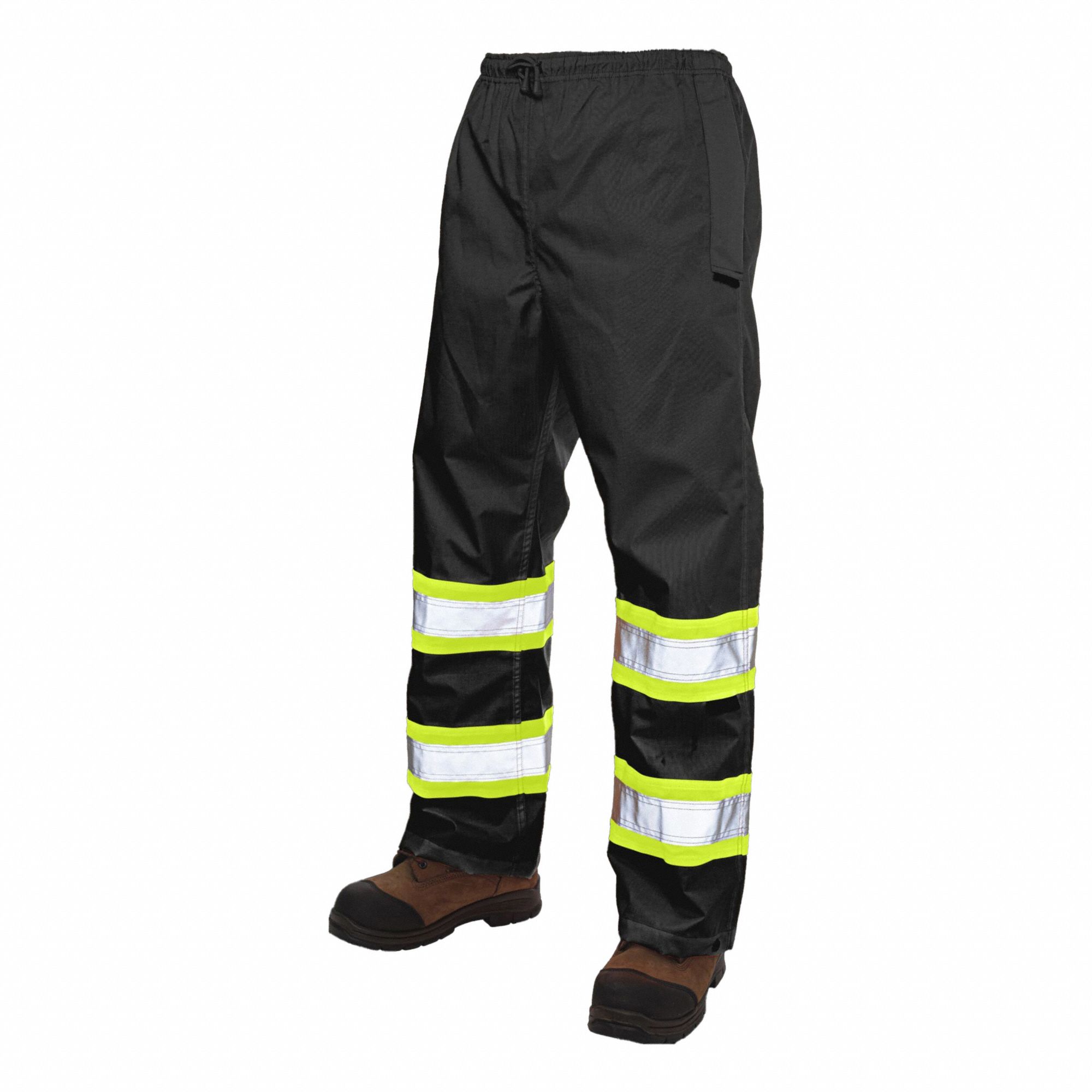PANT HAUTE VISIBILITE, NOIR, TAILLE G