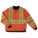 HI-VIS JACKET, ANSI CLASS 3, 4XL, ORANGE, ZIPPER, 2 POCKETS, QUILTED