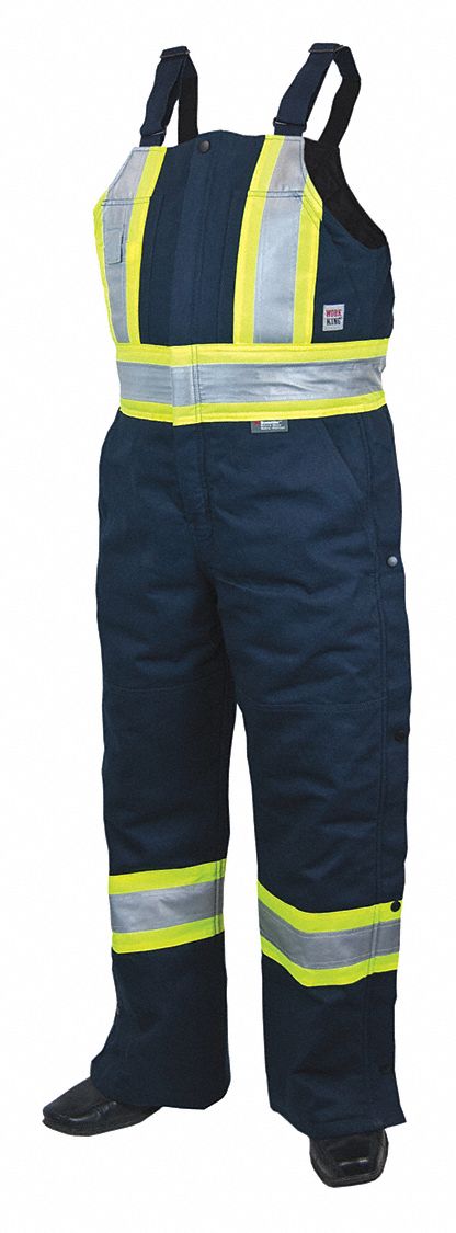 INSULATED SAFETY OVERALL,BLACK,3XL