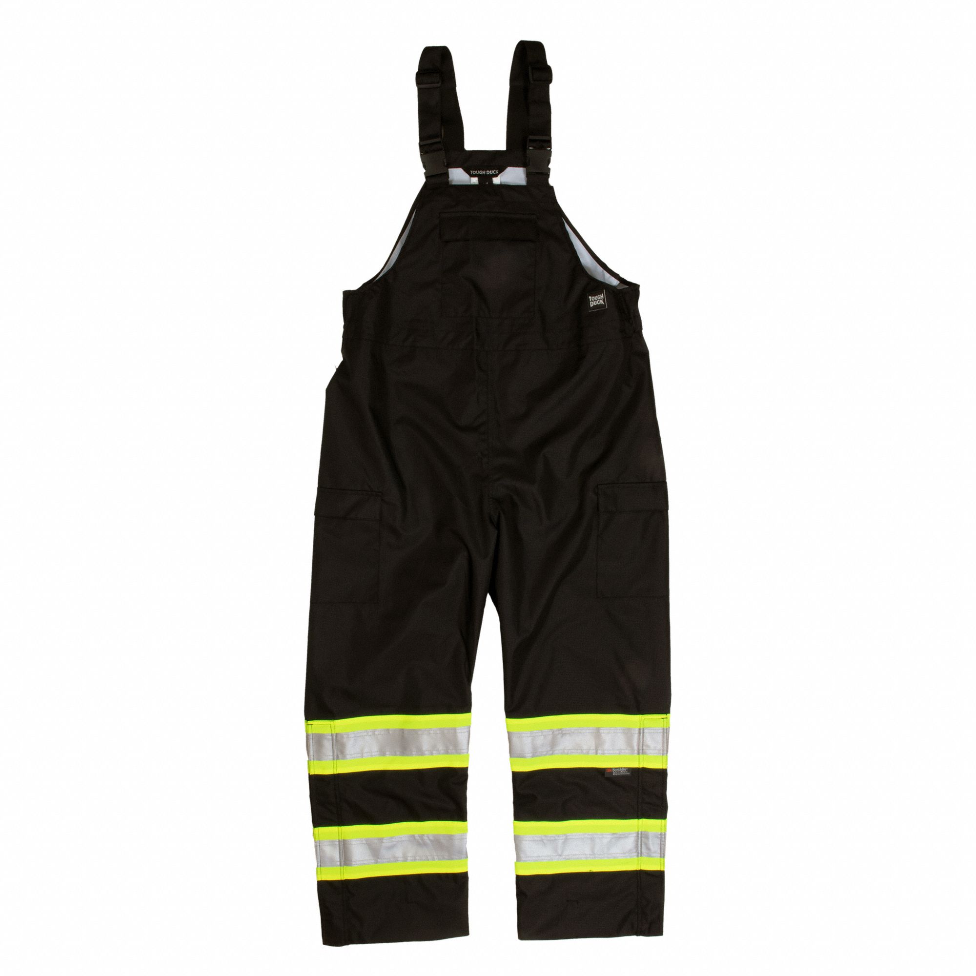 SAFETY RAIN BIB OVERALL,BLACK,L