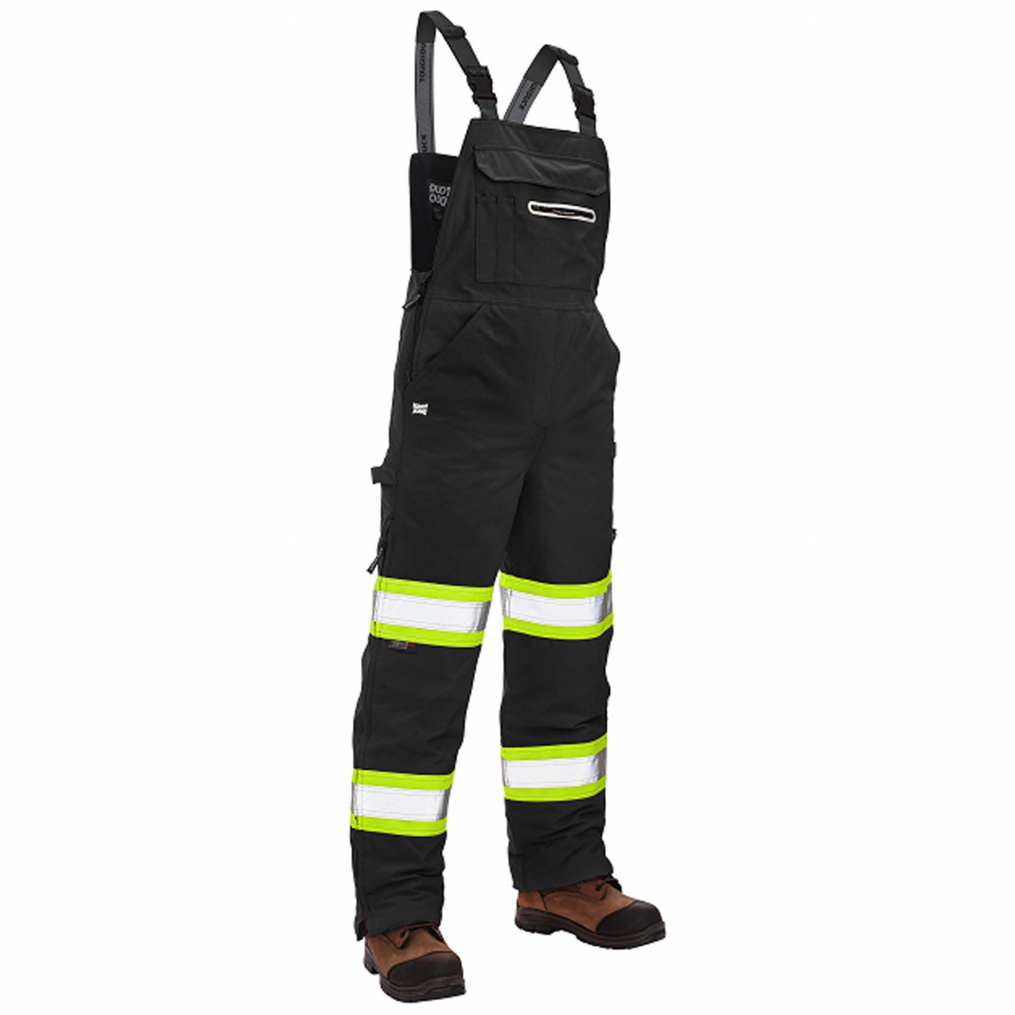 BIB OVERALLS,BLACK,POLYESTER,SZ XS