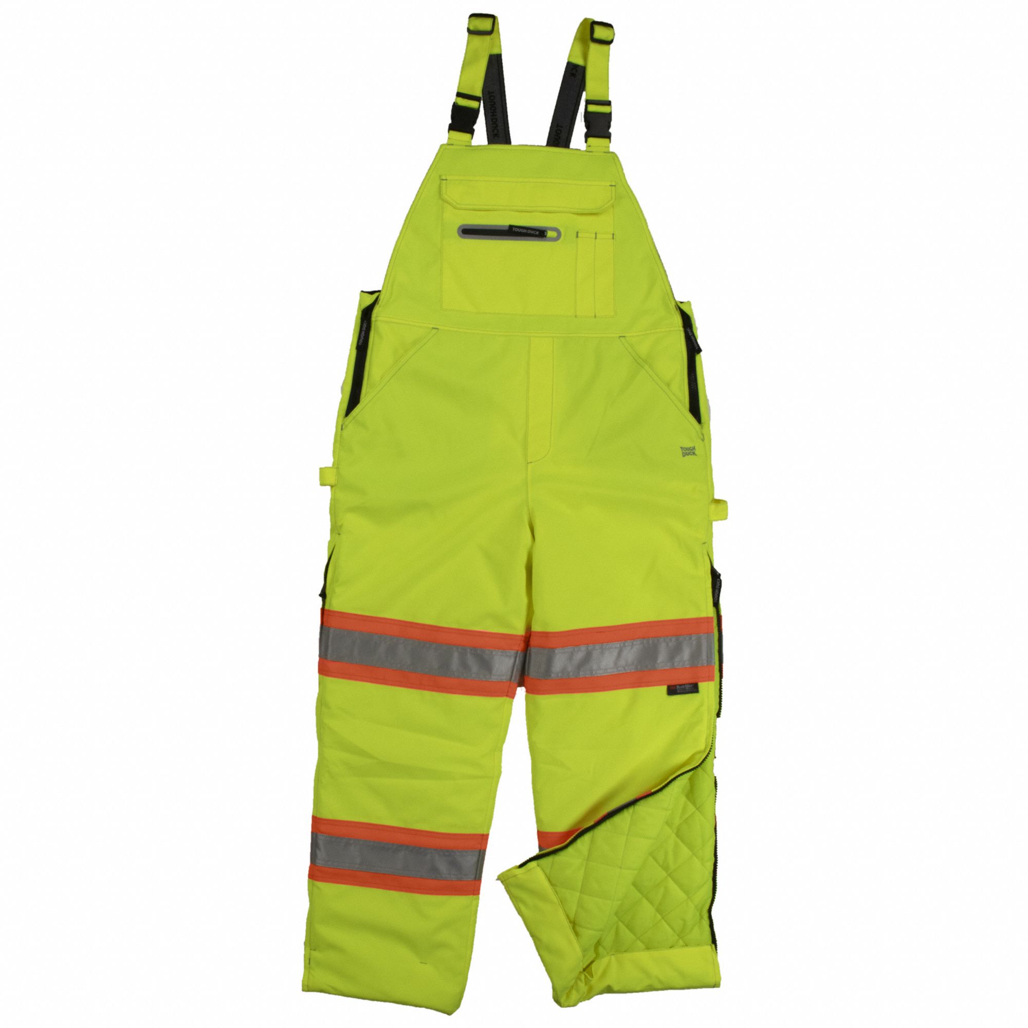 SALOPETTE SECR A/TISSU FLEX,VRT FLUO,G