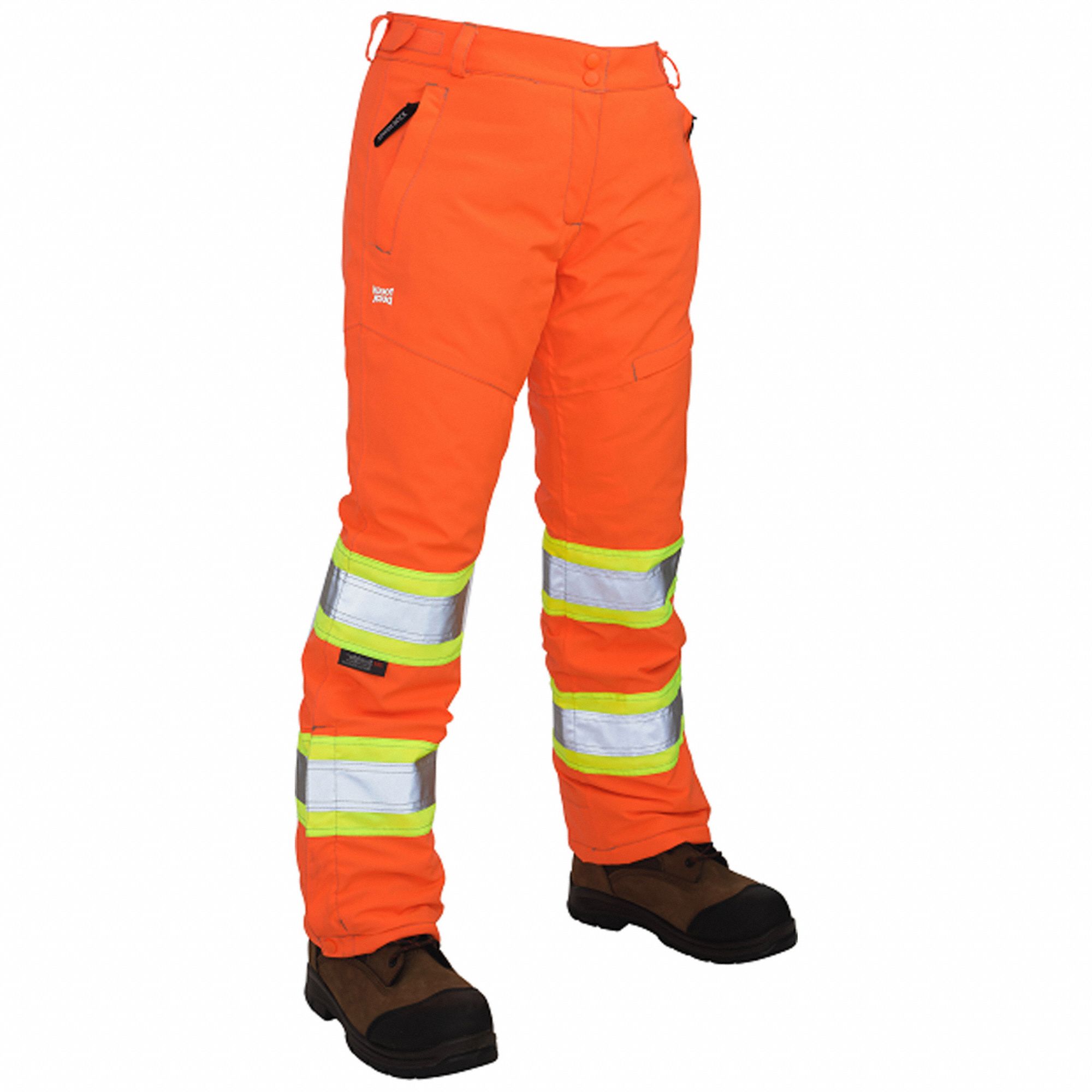 HIGH-VISIBILITY PANTS,ORANGE,SZ M
