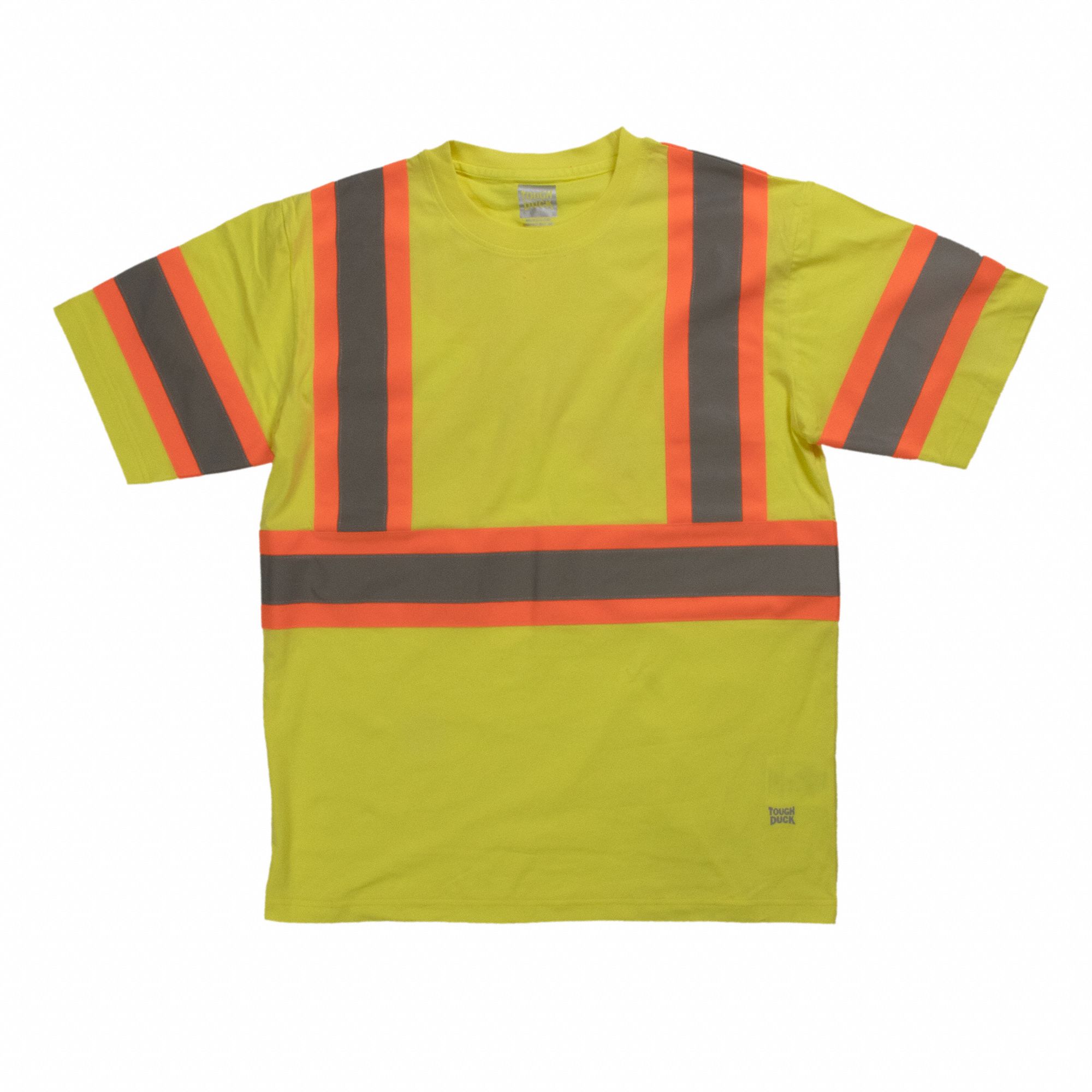 MEN'S T-SHIRT, XS, YELLOW, 100% COTTON, 10⅛ IN SLEEVES, CSA CLASS 2, LEVEL 2