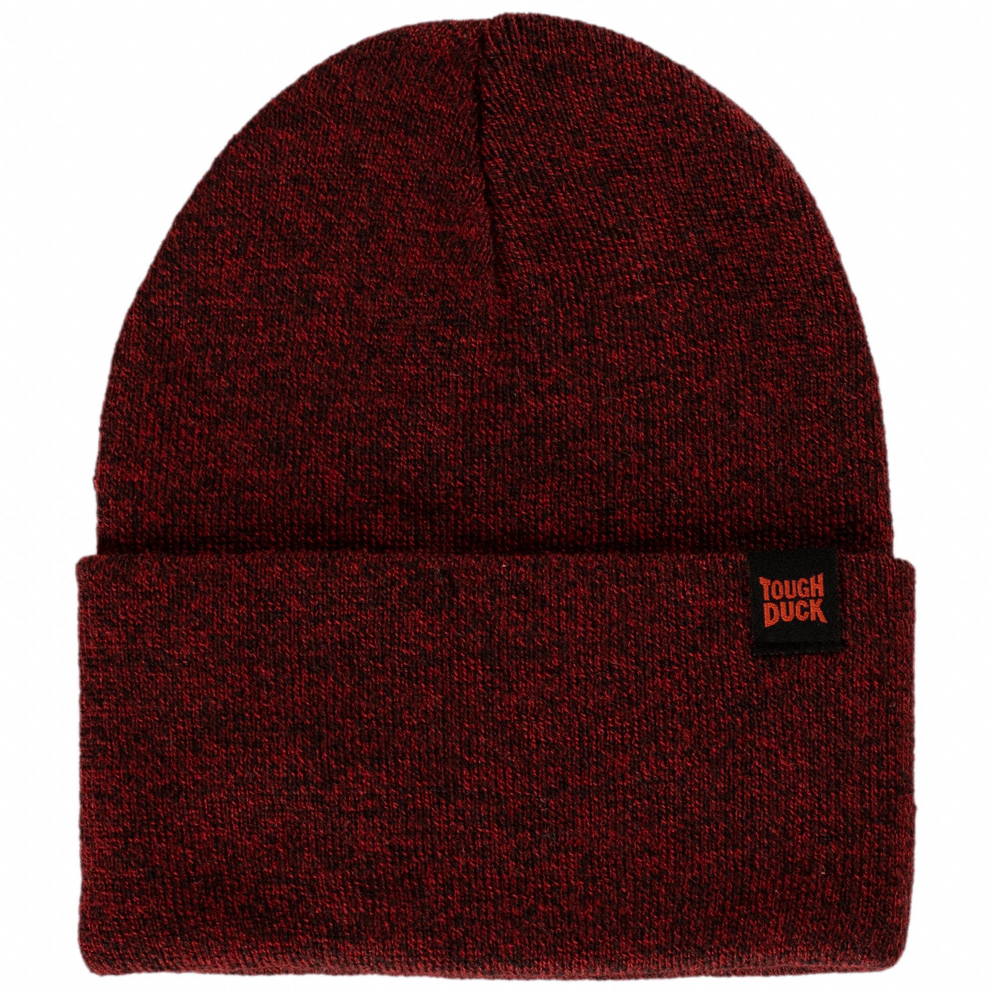 TOUGH DUCK UNISEX WA161 BEANIE WATCH CAP, RED, UNIVERSAL SIZE, 100% ACRYLIC  KNIT - Work Hats, Headbands, & Headwear - RICWA161WINEXL