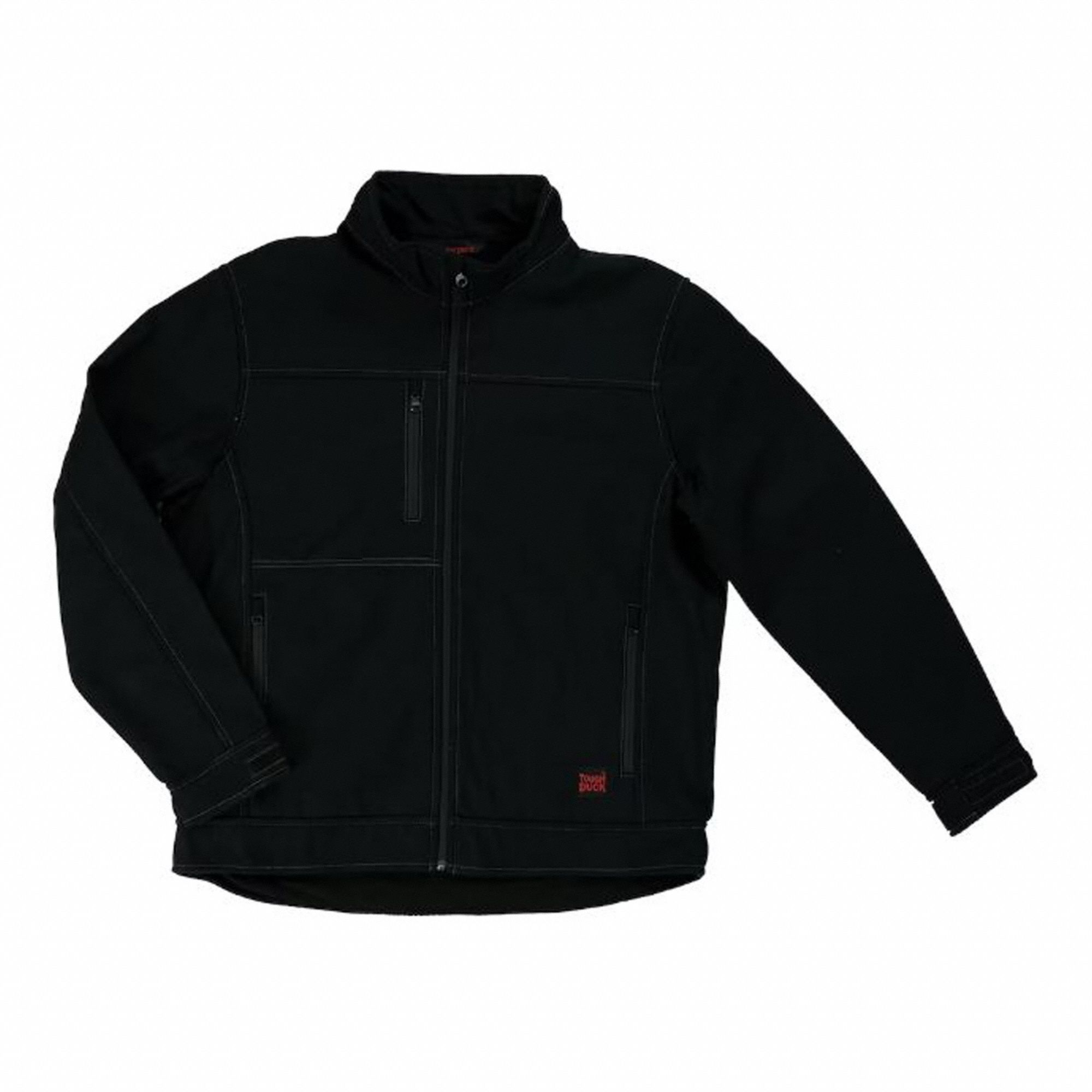 VESTE P/HOMME,FERM GLIS,TLE TTTGG,30-1/2 PO DE LONG,NR,TOILE DE COT/POLY