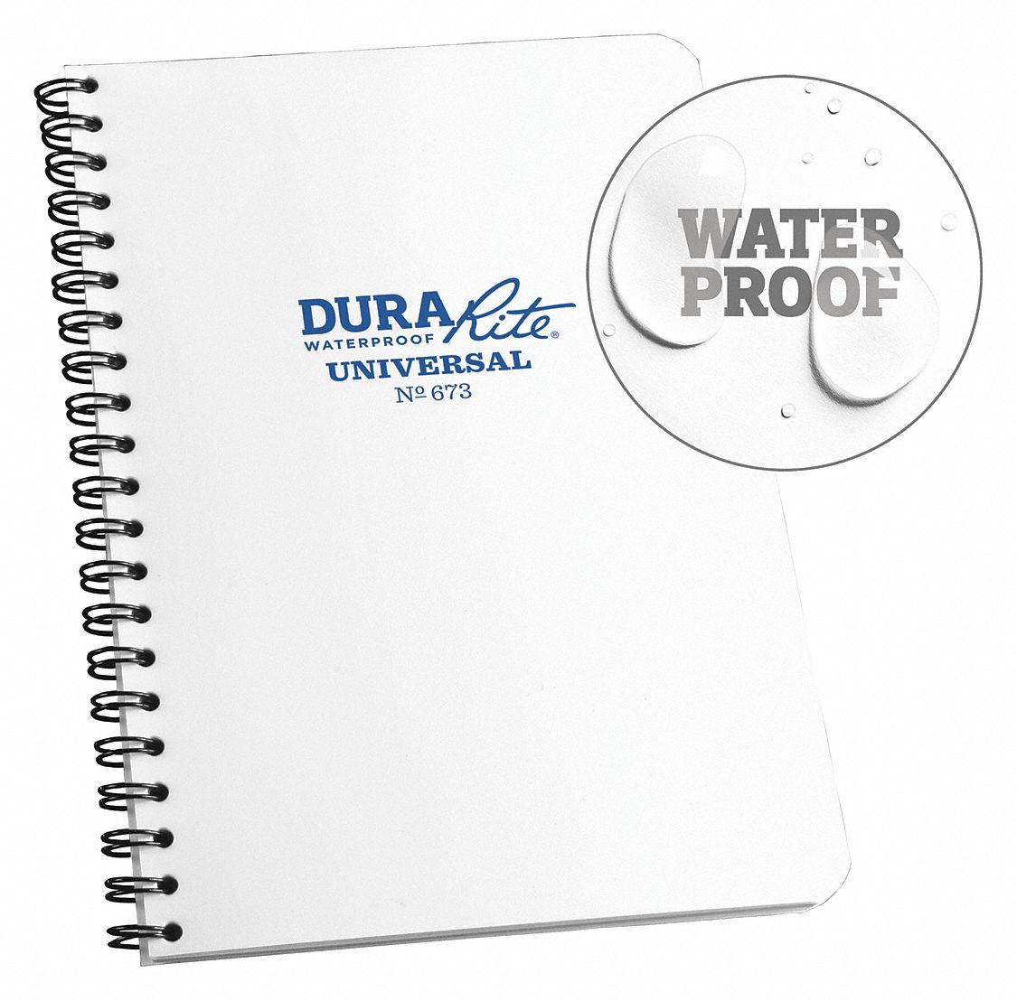 NOTEBOOK,4-5/8 X 7 IN.,POLYDURA
