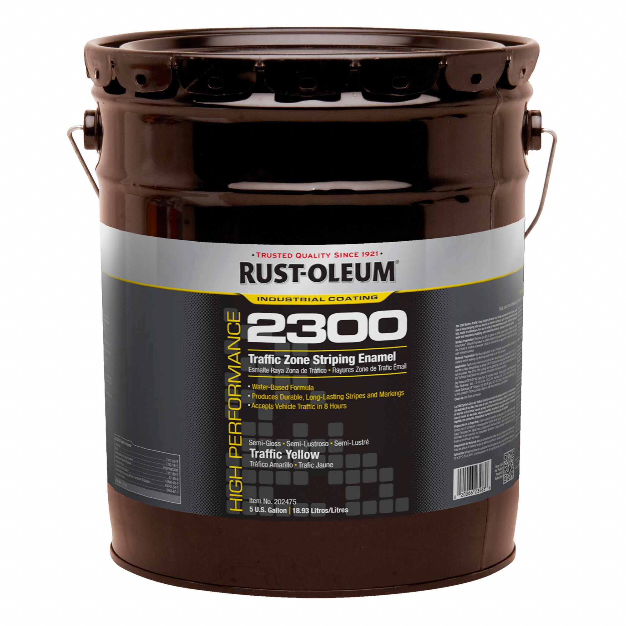 SPRAY PAINT,YELLOW,5 GAL