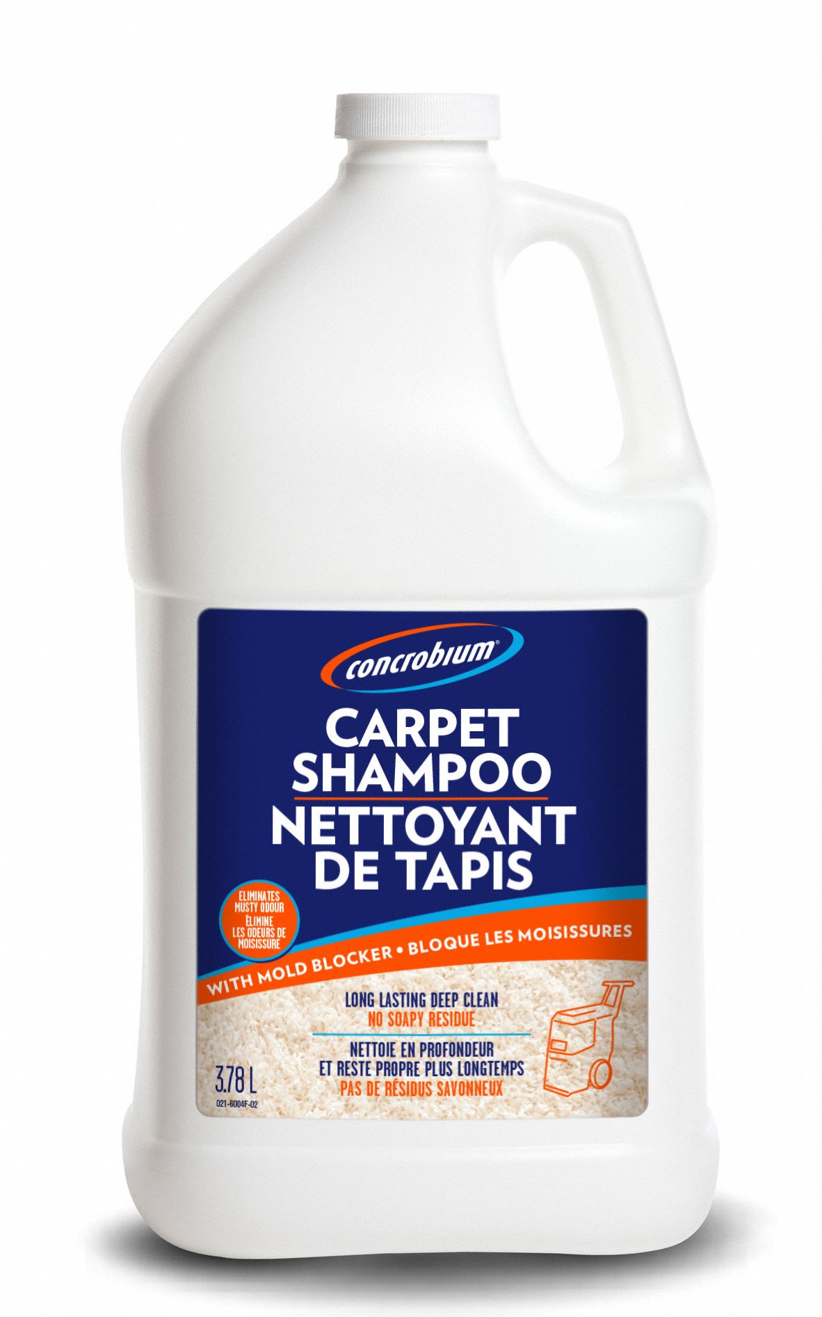 CARPET SHAMPOO,JUG,UNSCENTED,CA4