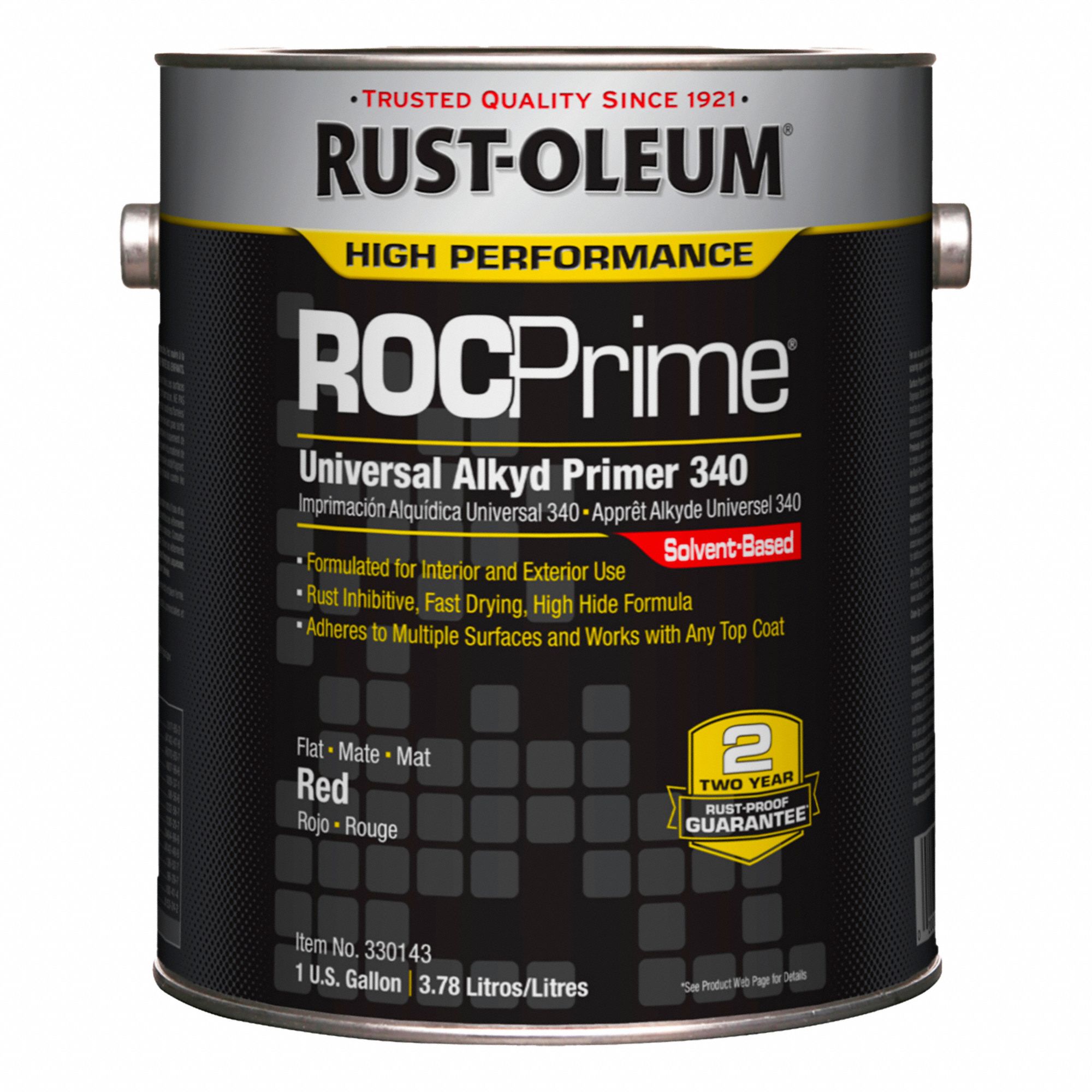 COUCHE PRIMAIRE,EXTER/INTER,ROUGE,1 GAL