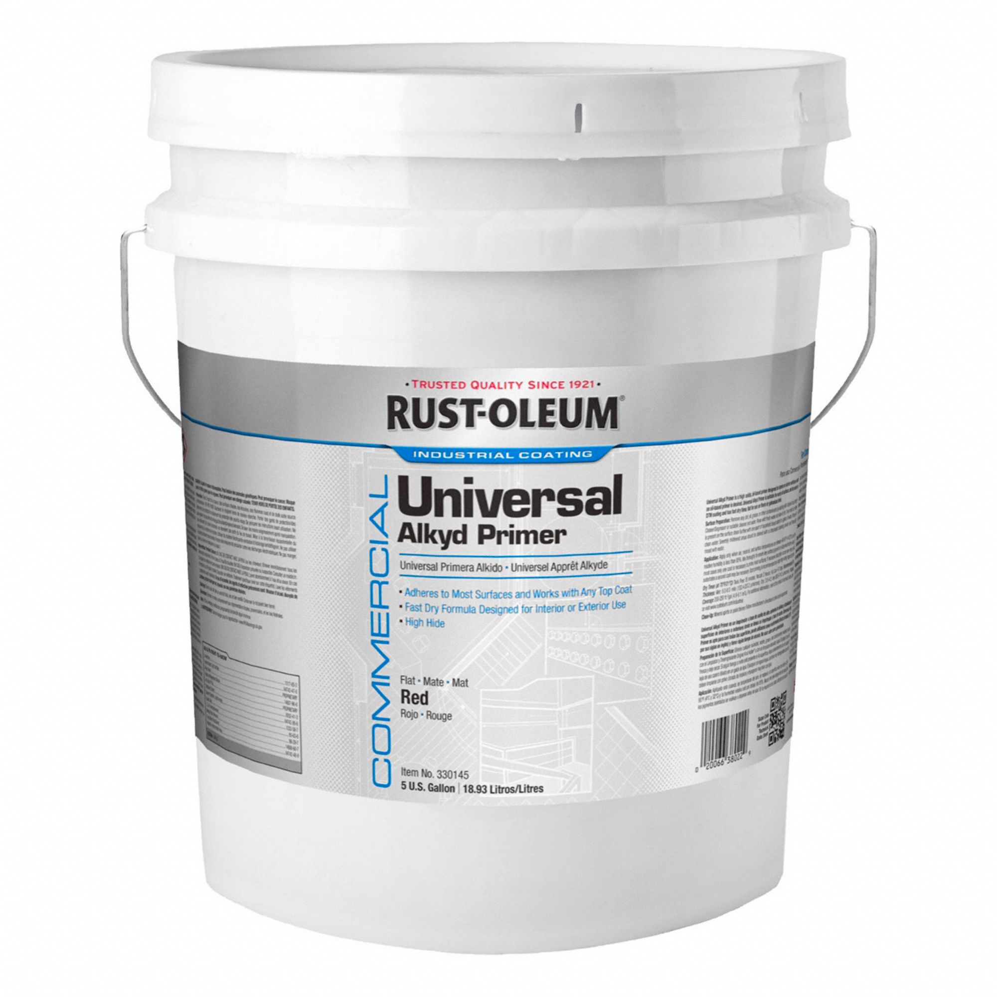 ALKYD PRIMER,RED,5 GAL