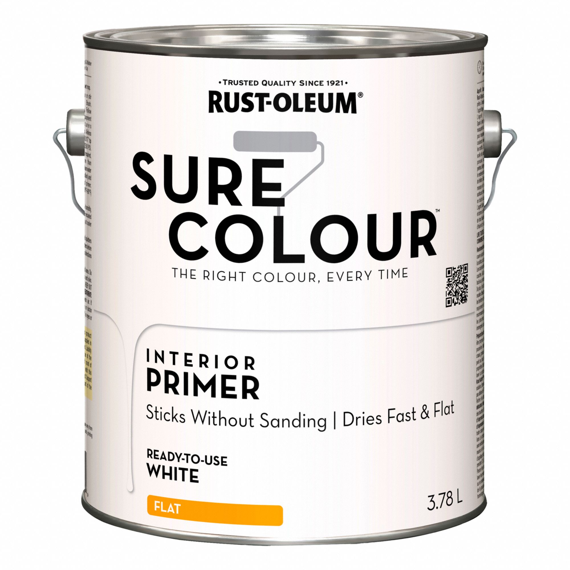 PRIMER,FLAT,WHITE,3.78 L