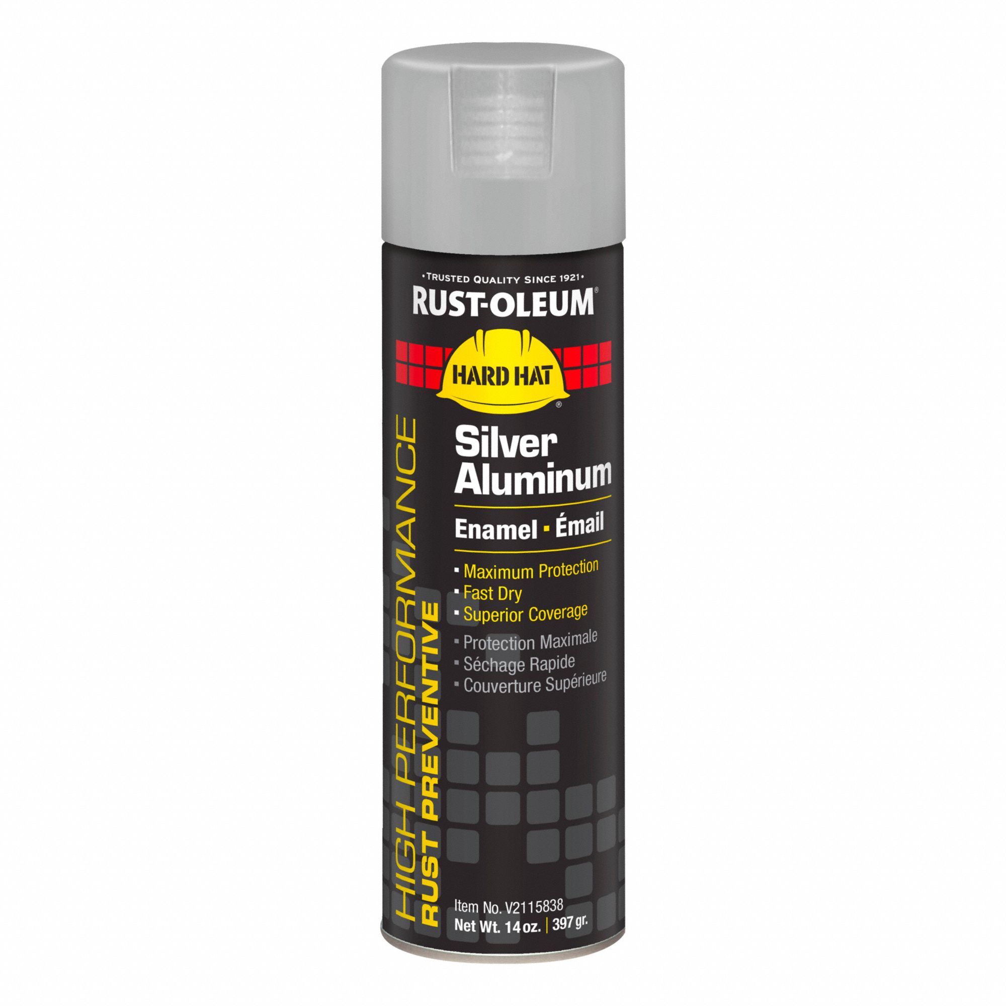 SPRAY PAINT,SILVER,HEAT RESISTANT,15 OZ