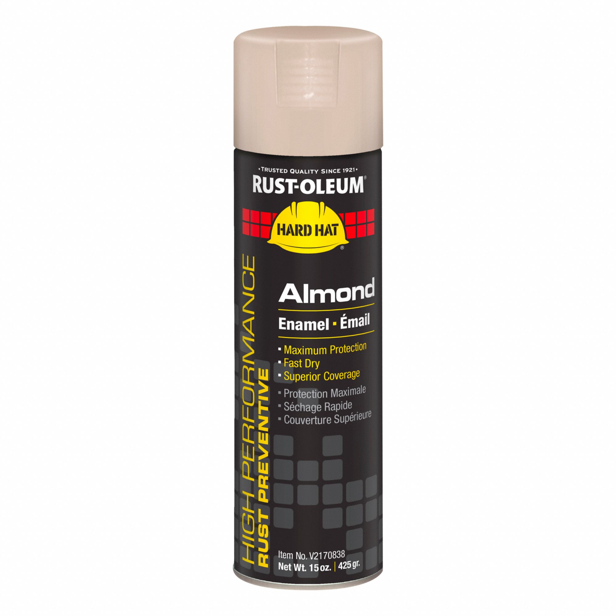 SPRAY PAINT,ALMOND,HEAT RESISTANT,15 OZ