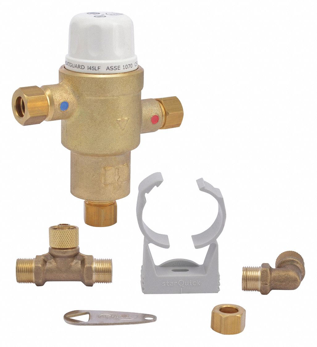 MINI THERMOSTATIC MIXING VALVE,3/8