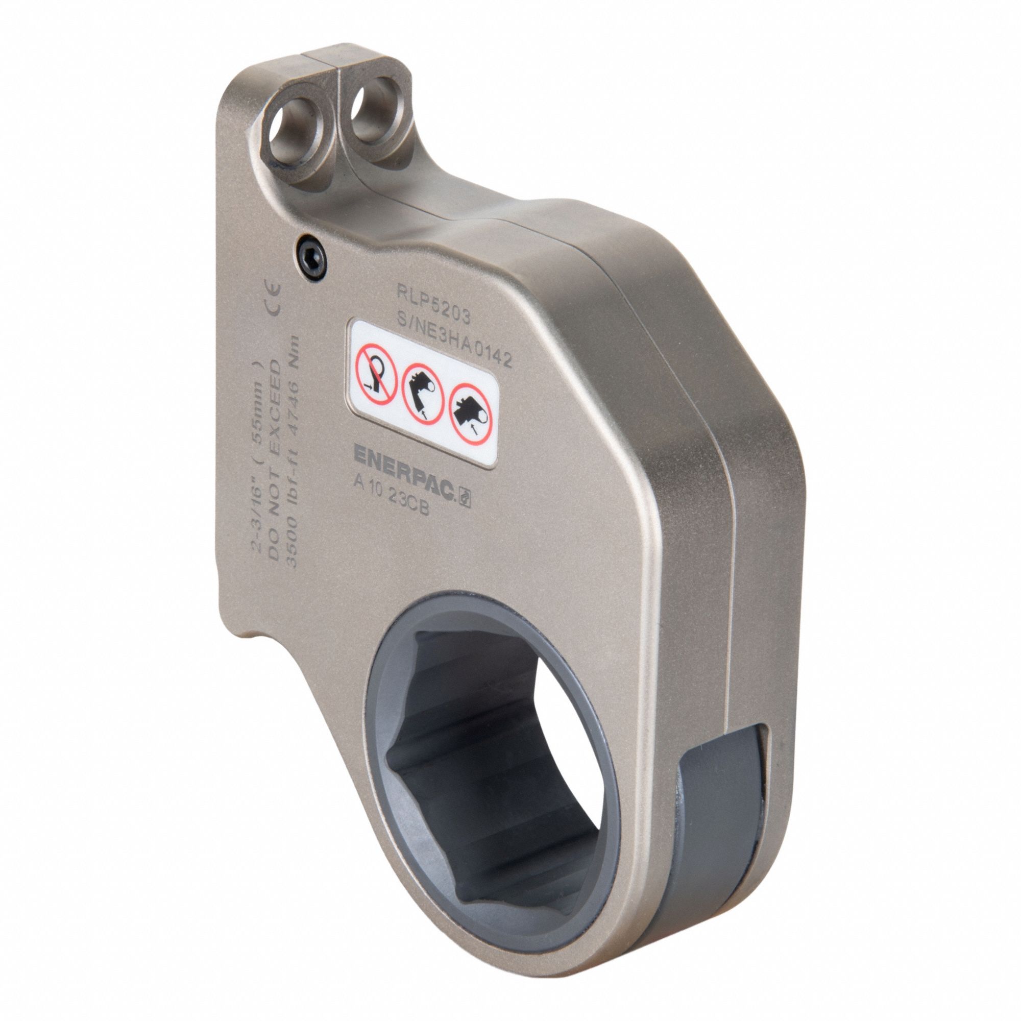 Torque Wrench Cassette: RLP Series, 4, 746 N-m, 3, 500 ft-lb, 2 3/16 in Max, 55 mm Max, RSL