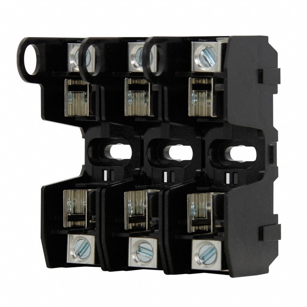 BUSSMANN, Open Block Design, 3 Pole, Fuse Block - 40LH20|HM25030-3CR ...