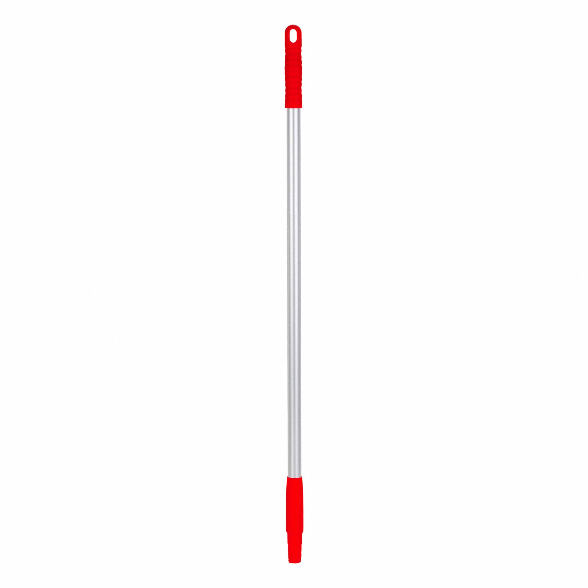 VIKAN BROOM HANDLE, ANODISED ALUMINUM POLYPROPYLENE HANDLE, RED, 33 IN ...