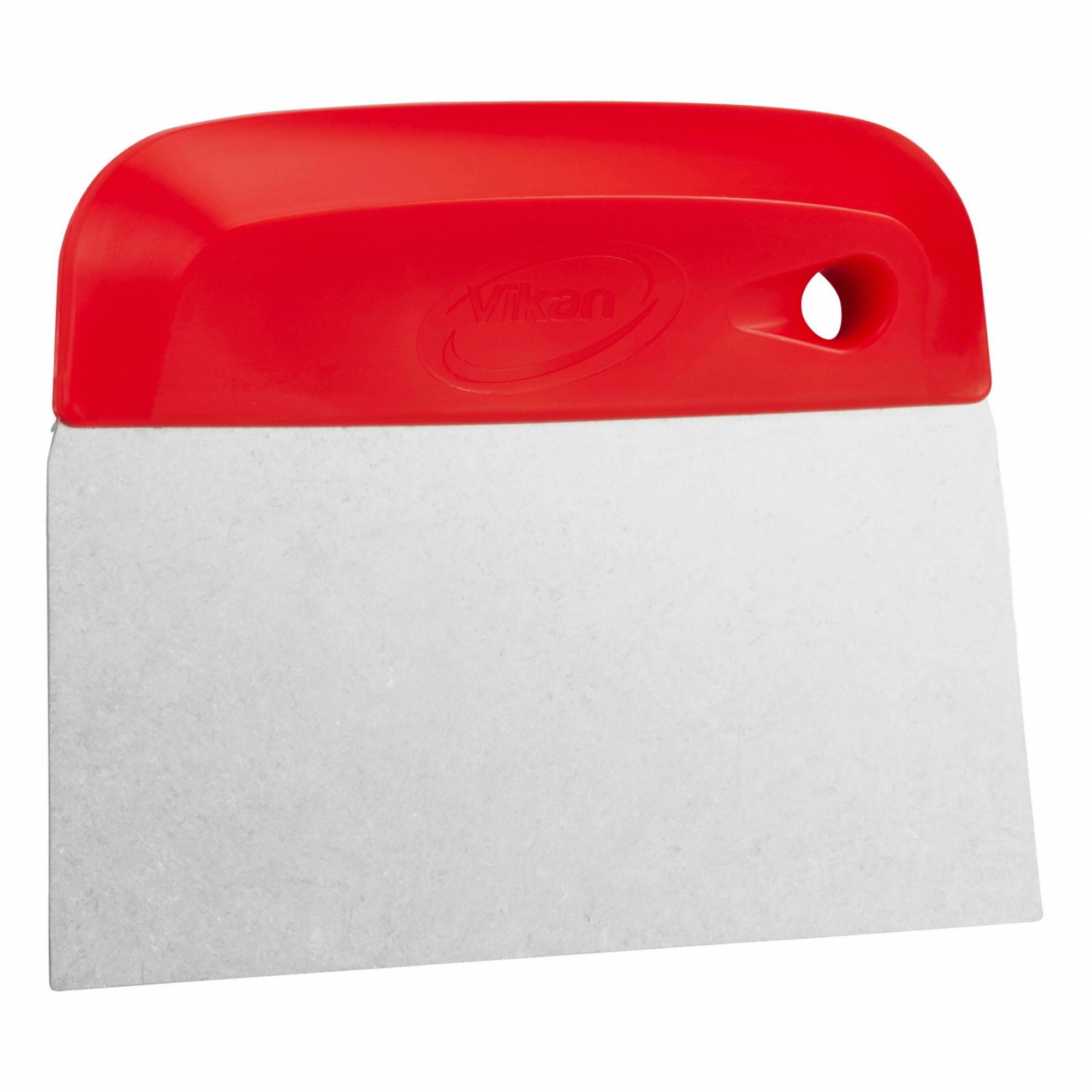 VIKAN SCRAPER, POLYPROPYLENE HANDLE, STAINLESS STEEL BLADE, 4 1/2 IN H ...