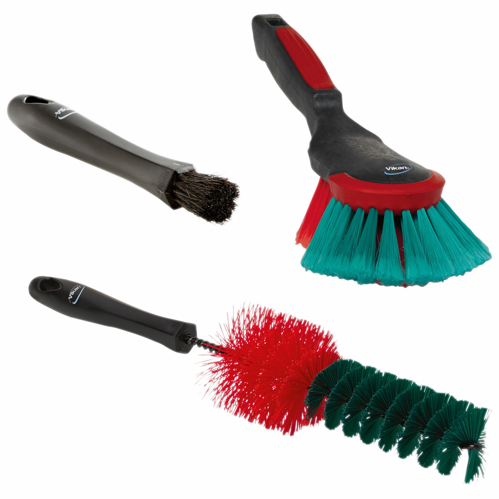 MULTI-BROOM KIT, BLACK, 32 IN L BROOM, 10 1/2 IN SWEEP FACE/1 51/64 IN TRIM, PP/POLY